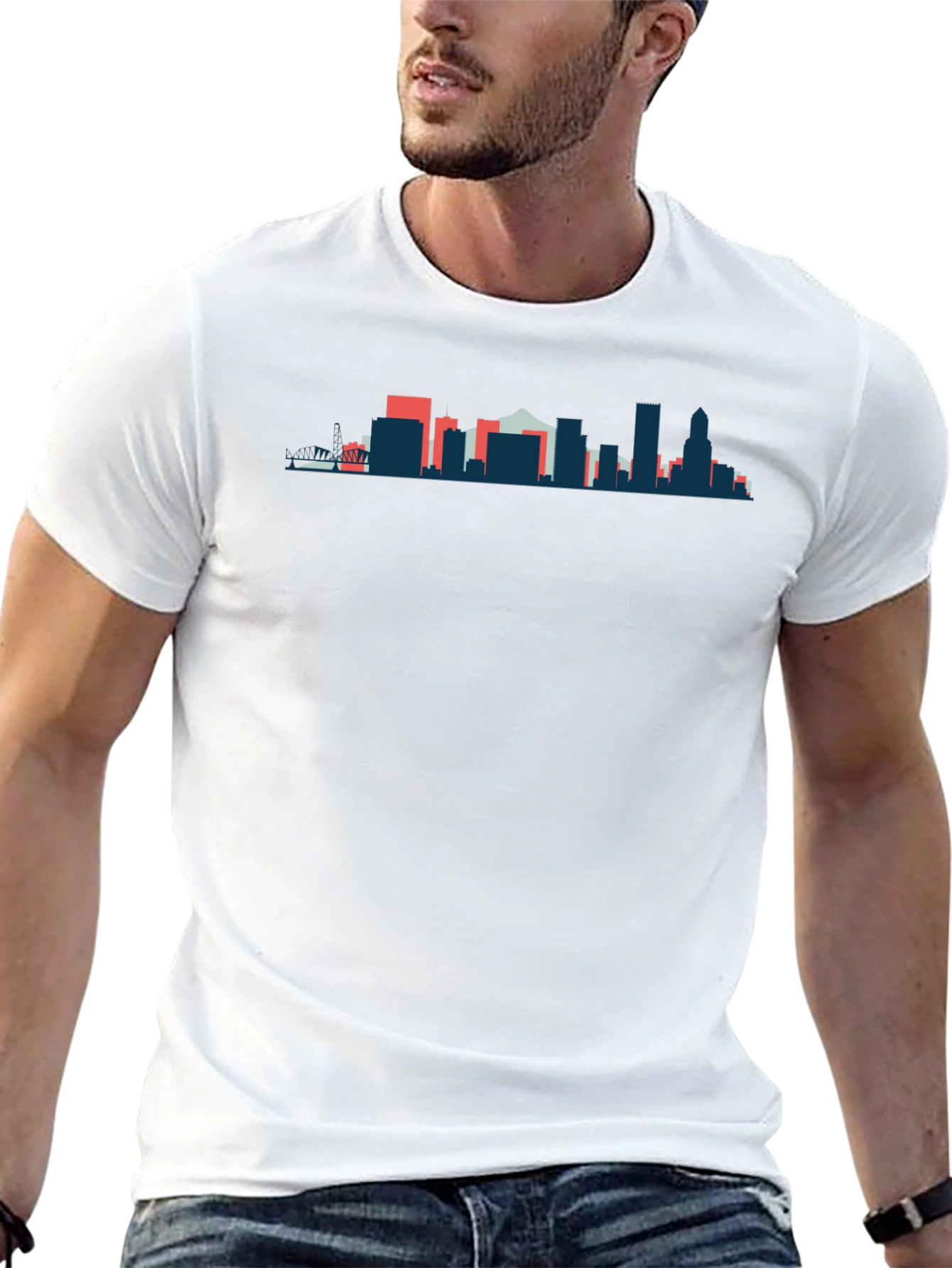 City Skyline Graphic T-Shirt - Stylish Urban Design