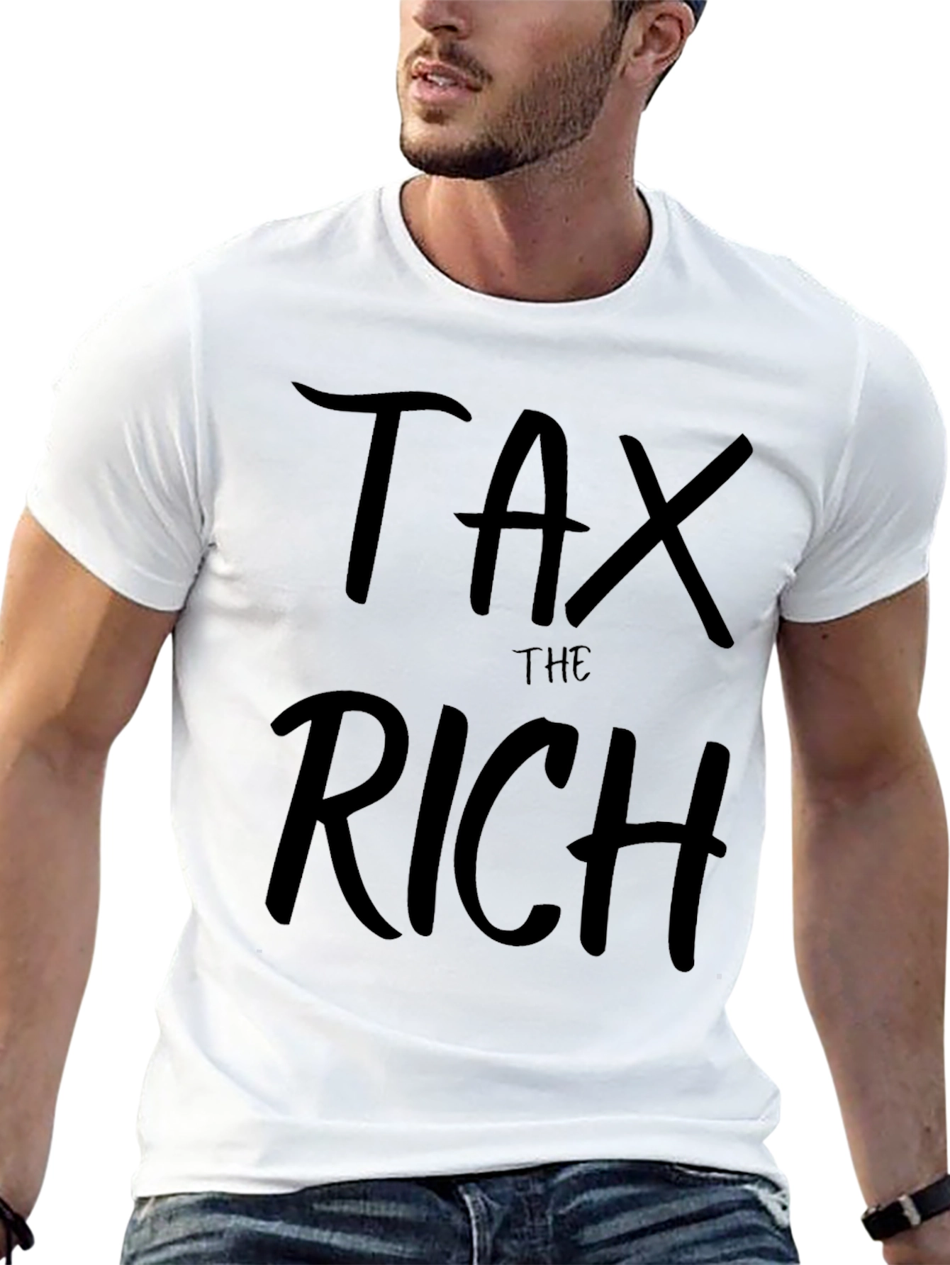 Tax the Rich T-Shirt - Black Crew Neck