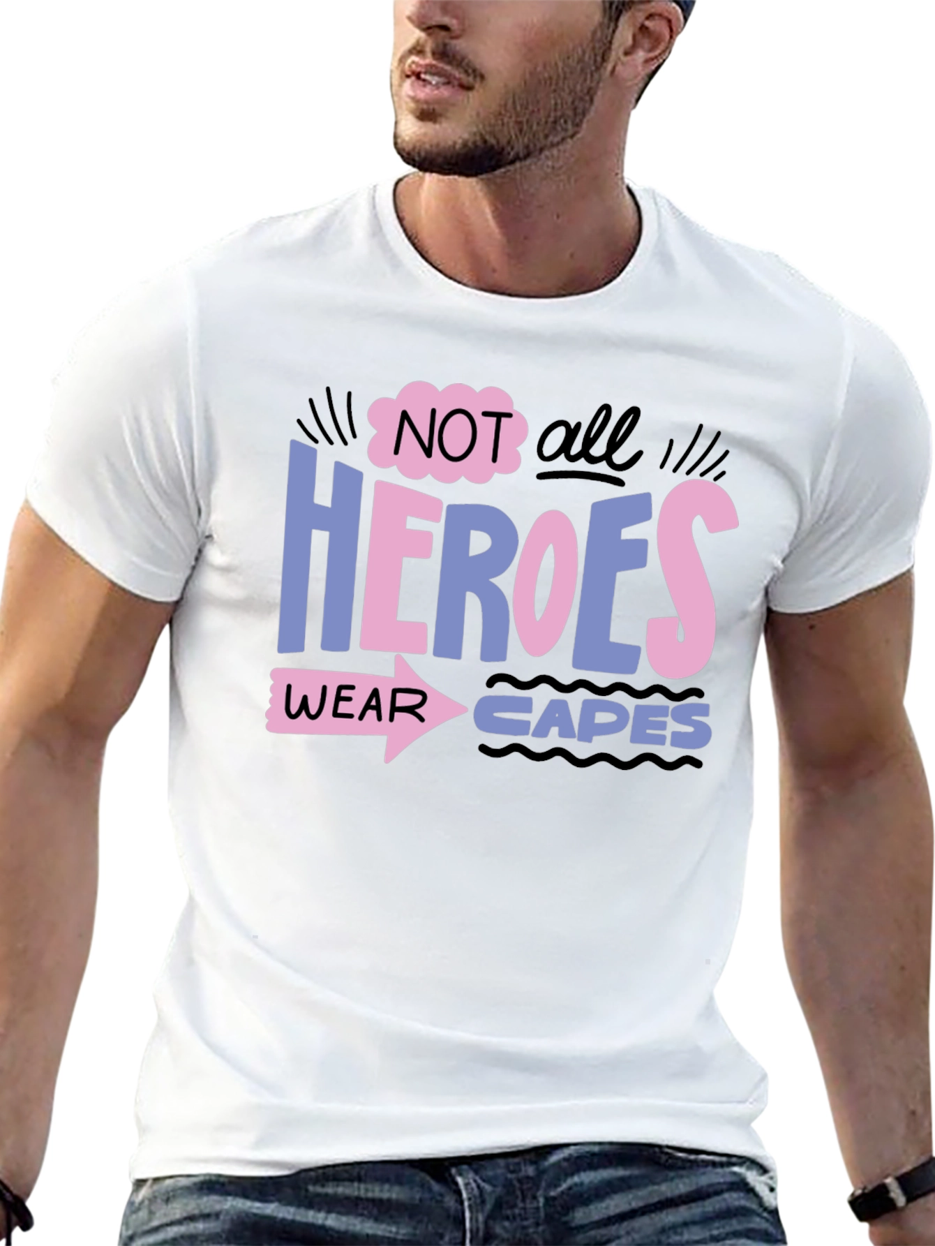 Heroes Wear Capes Graphic Tee