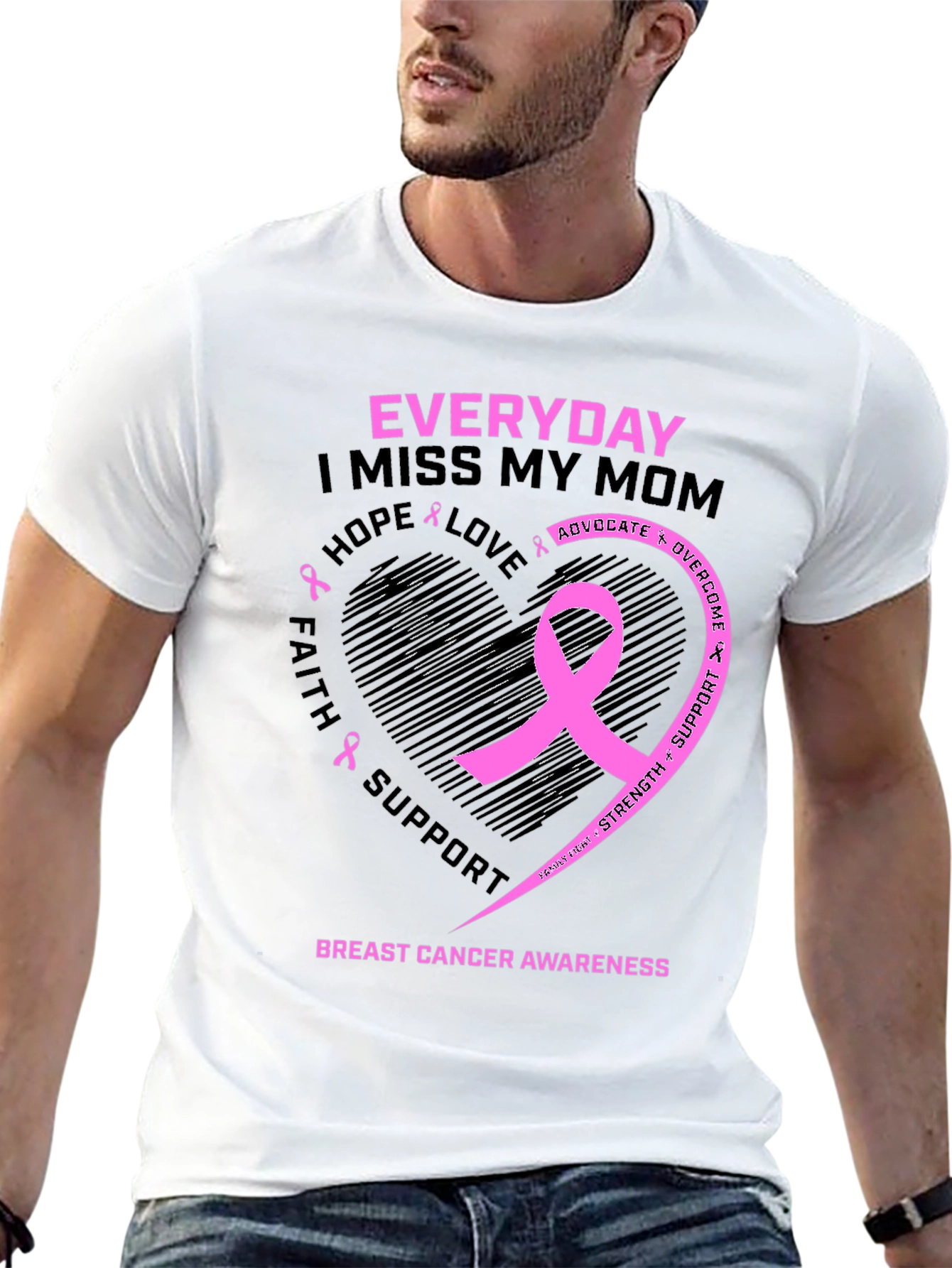 Breast Cancer Awareness Everyday I Miss My Mom T-Shirt