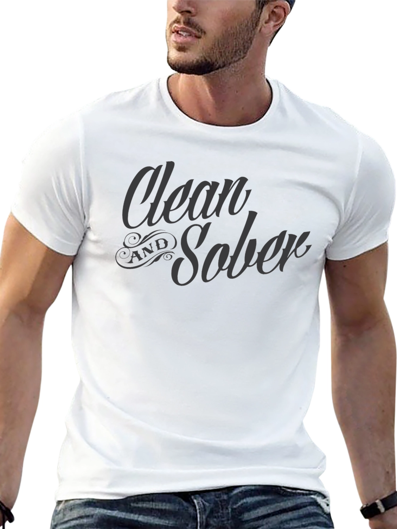 Clean and Sober Tee - Stylish Recovery Support