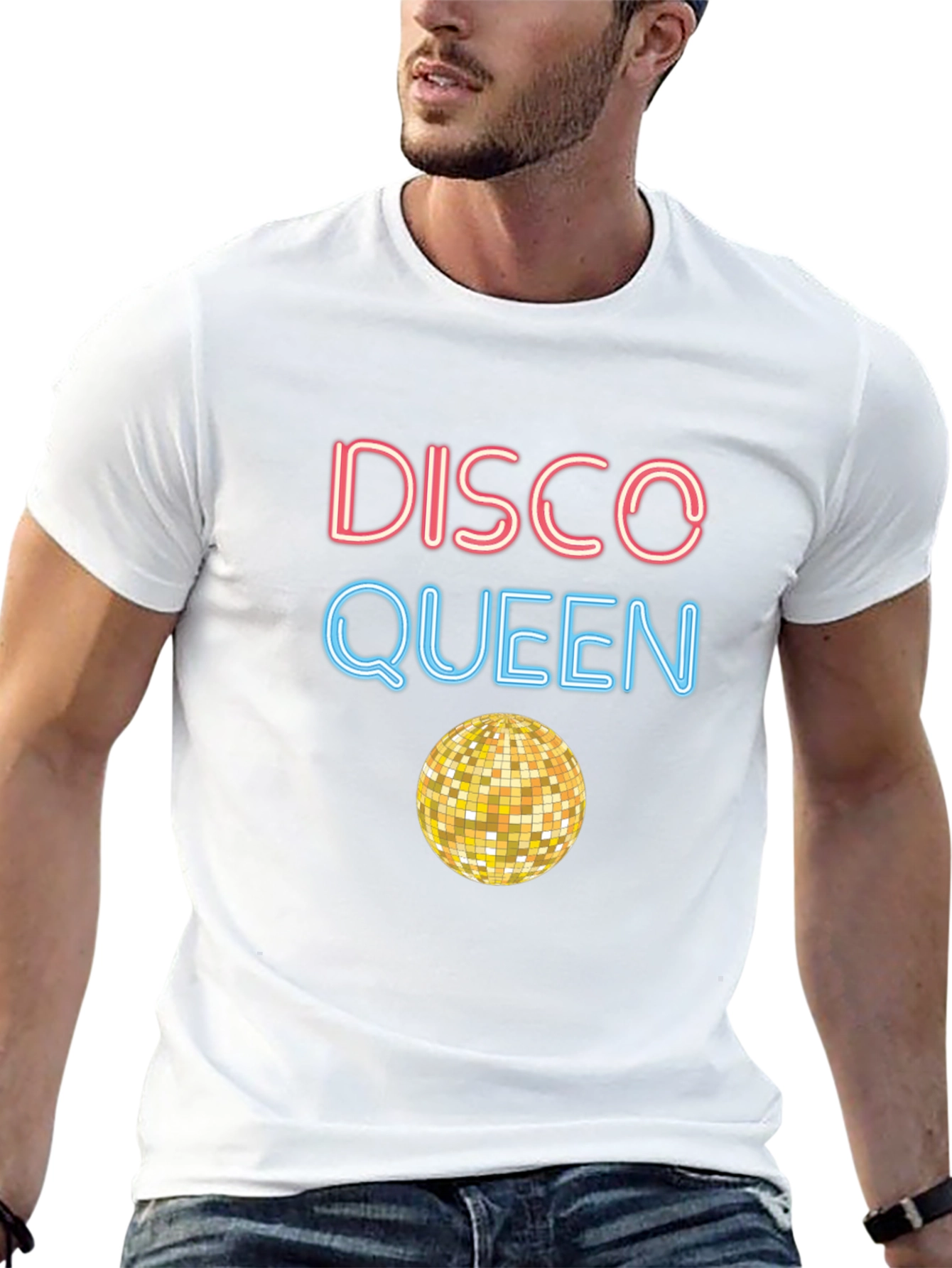 Disco Queen Graphic T-Shirt - Retro Party Top