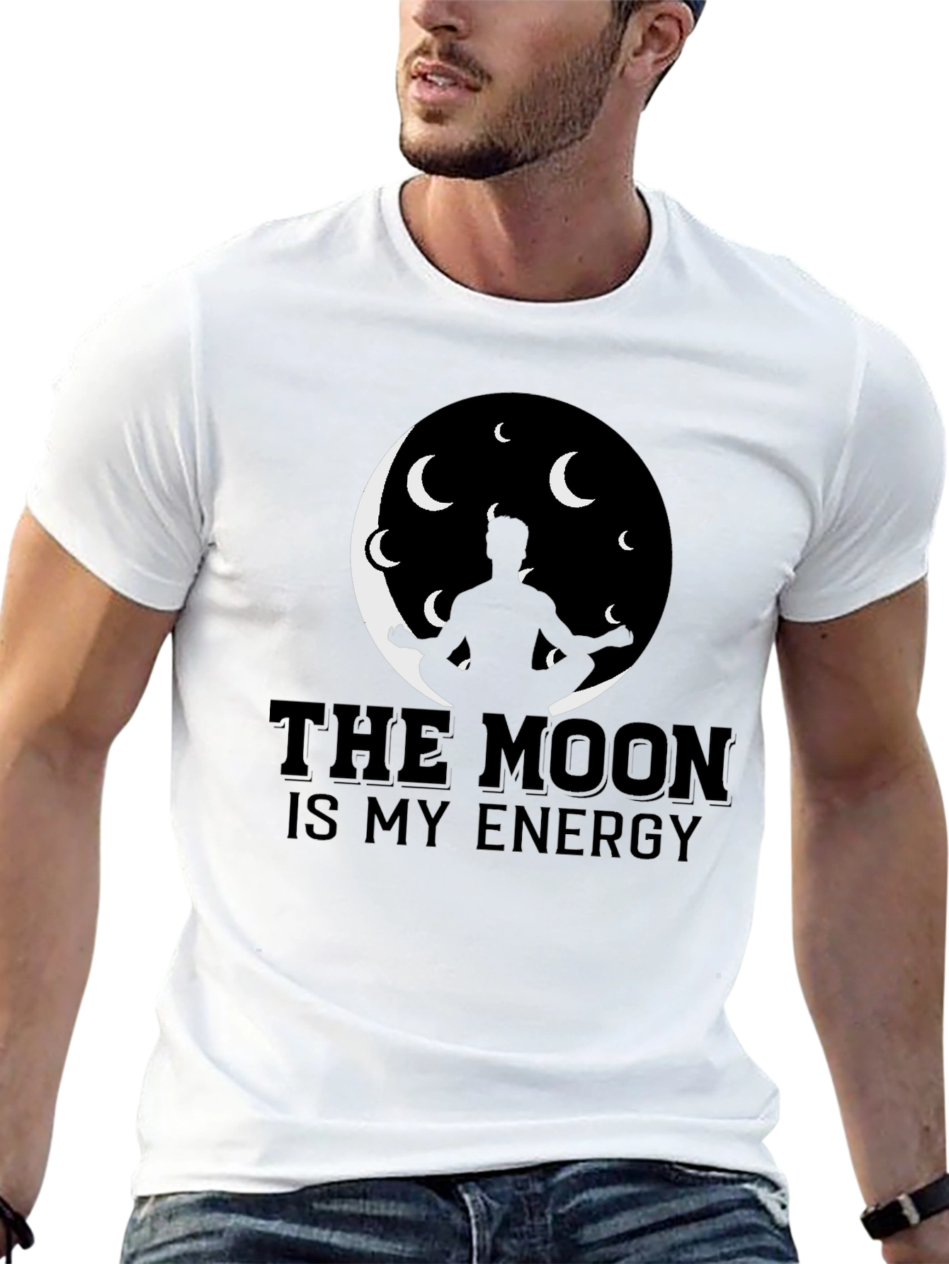 The Moon Is My Energy Graphic T-Shirt