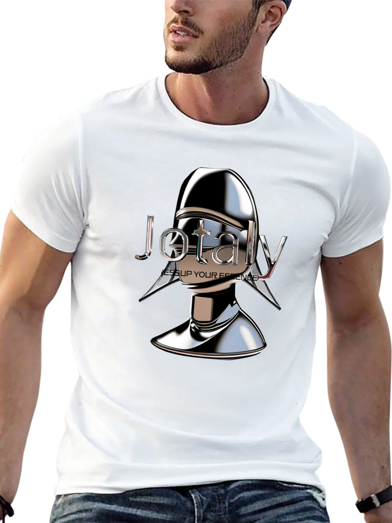 Jotaly T-Shirt - Futuristic Metal Design