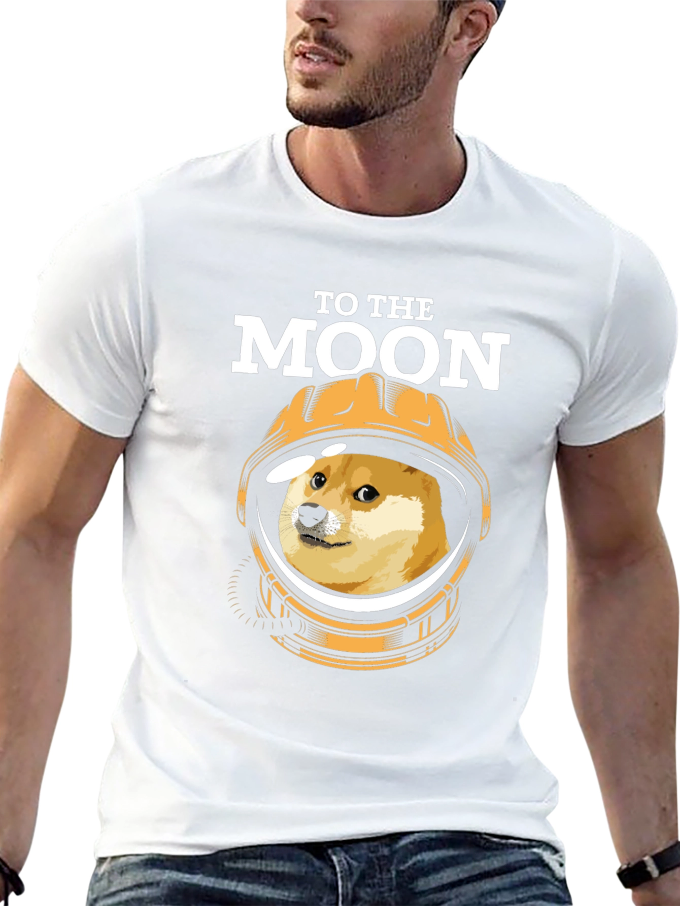 To The Moon Doge T-Shirt - Crypto Meme Tee