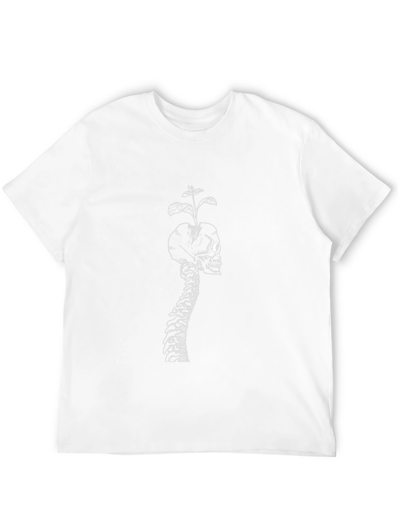 Skull & Spine Graphic Tee - Black