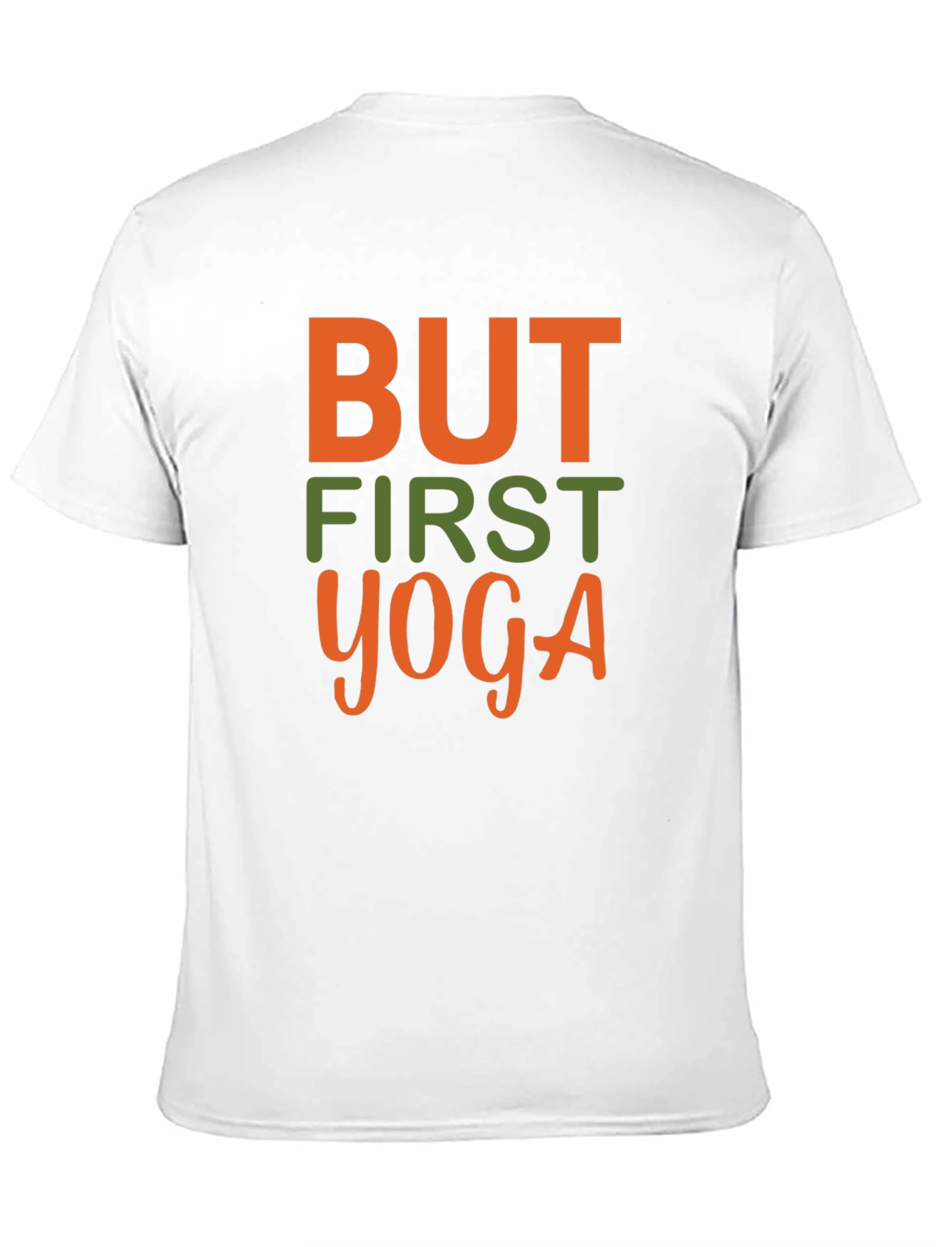 But First Yoga Graphic Tee - Black Cotton T-Shirt