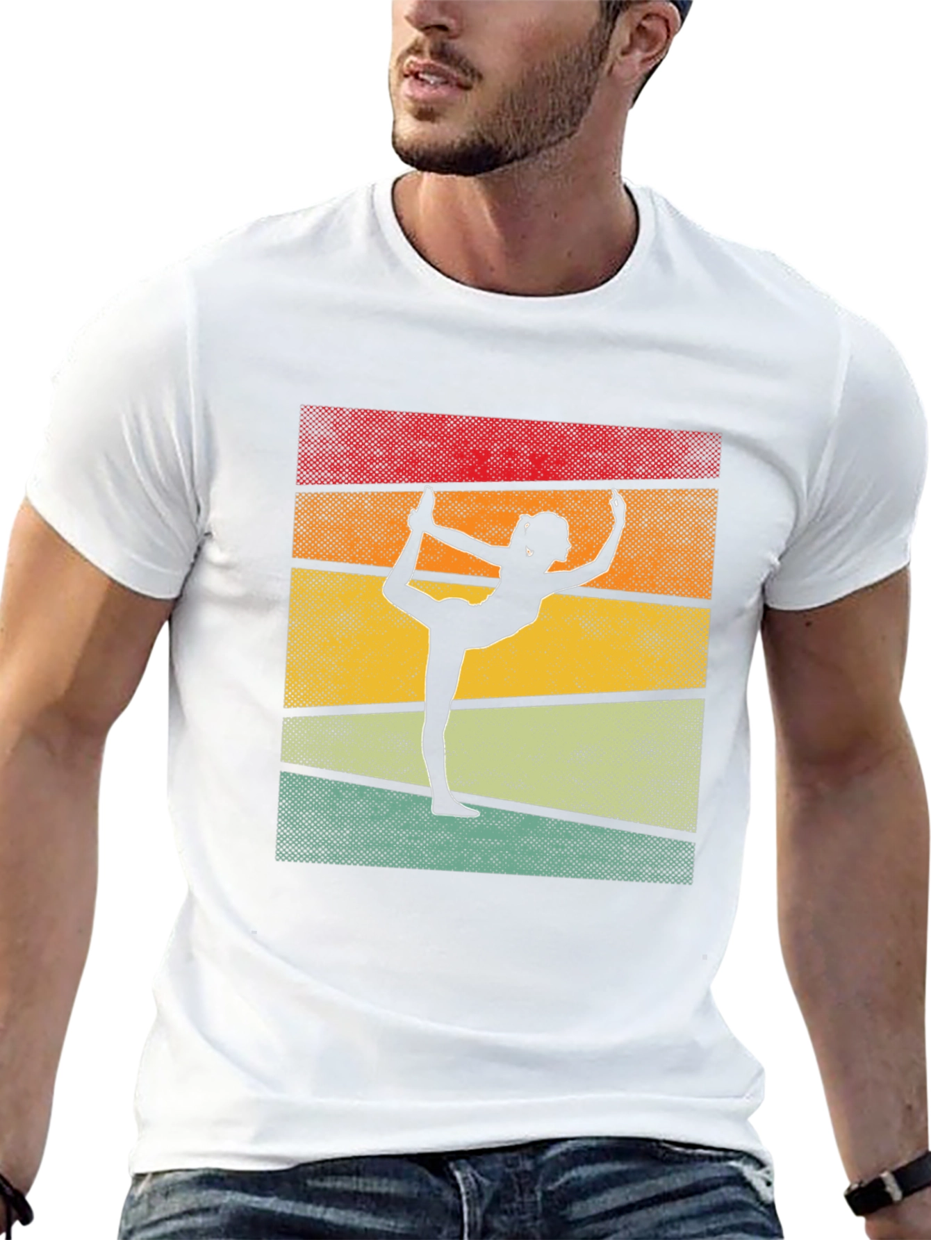 Yoga Pose Retro T-Shirt