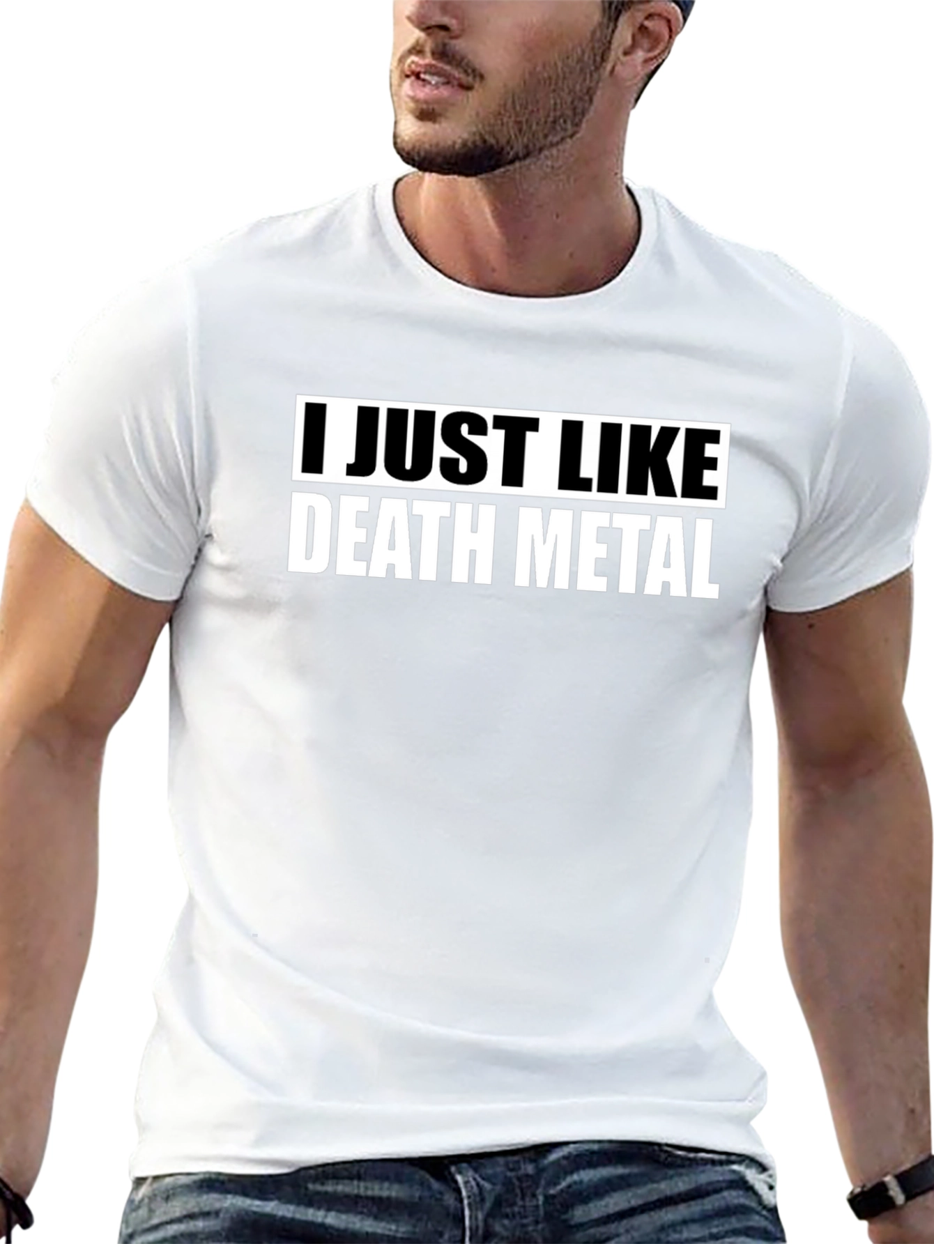 I Just Like Death Metal Black T-Shirt