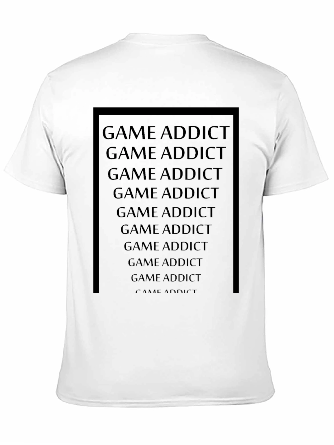 Game Addict Black Tee - Gamer T-Shirt