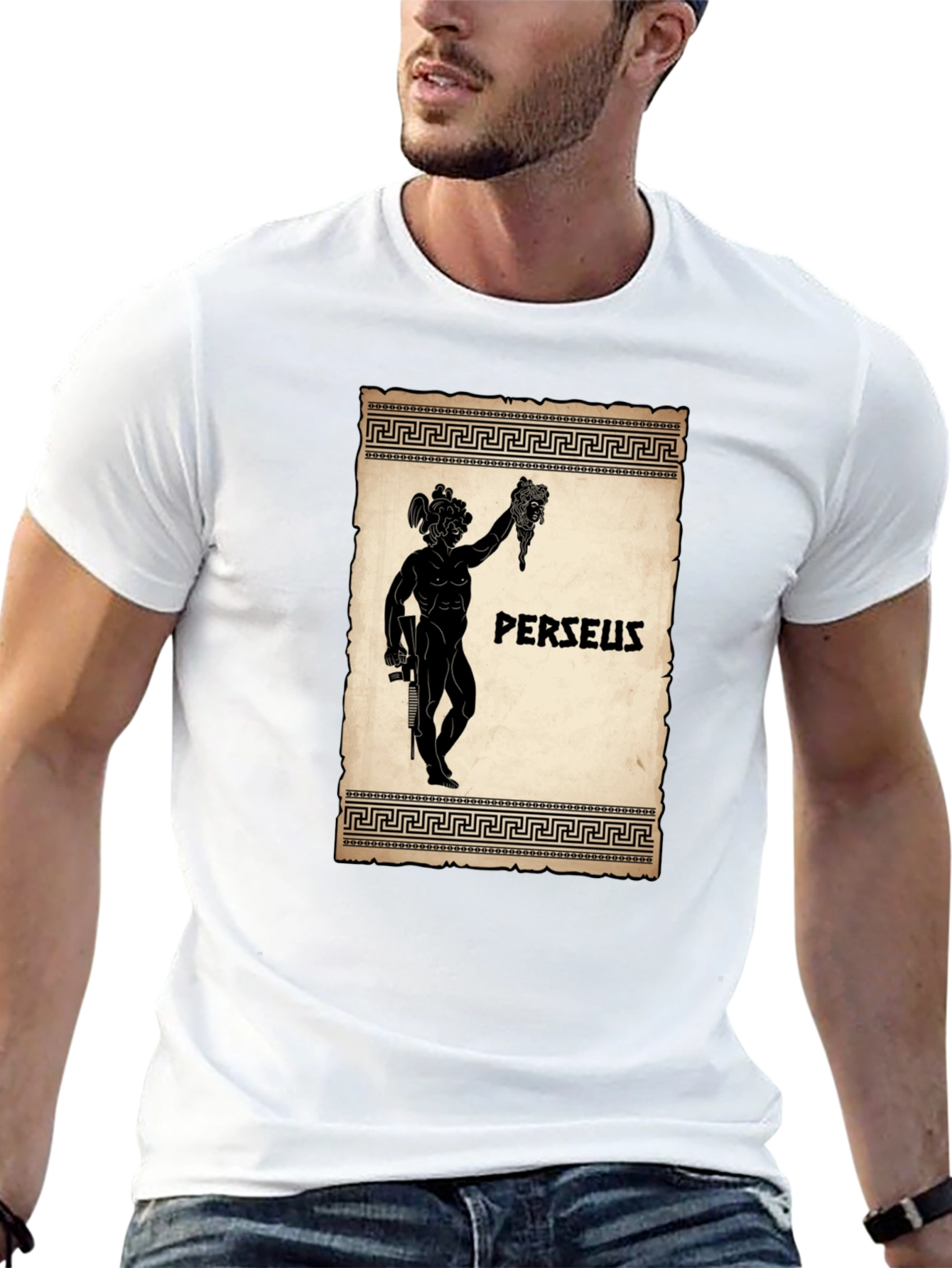 Perseus Graphic T-Shirt - Ancient Greek Mythology Tee