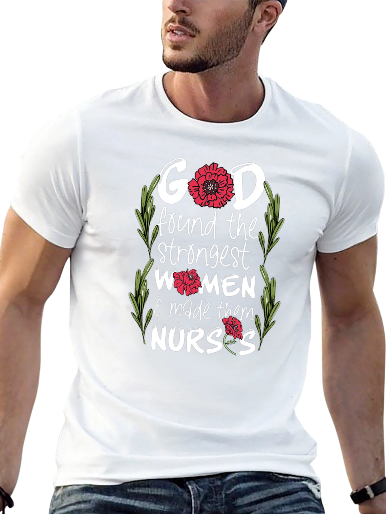 God Made Them Nurses - Graphic T-Shirt