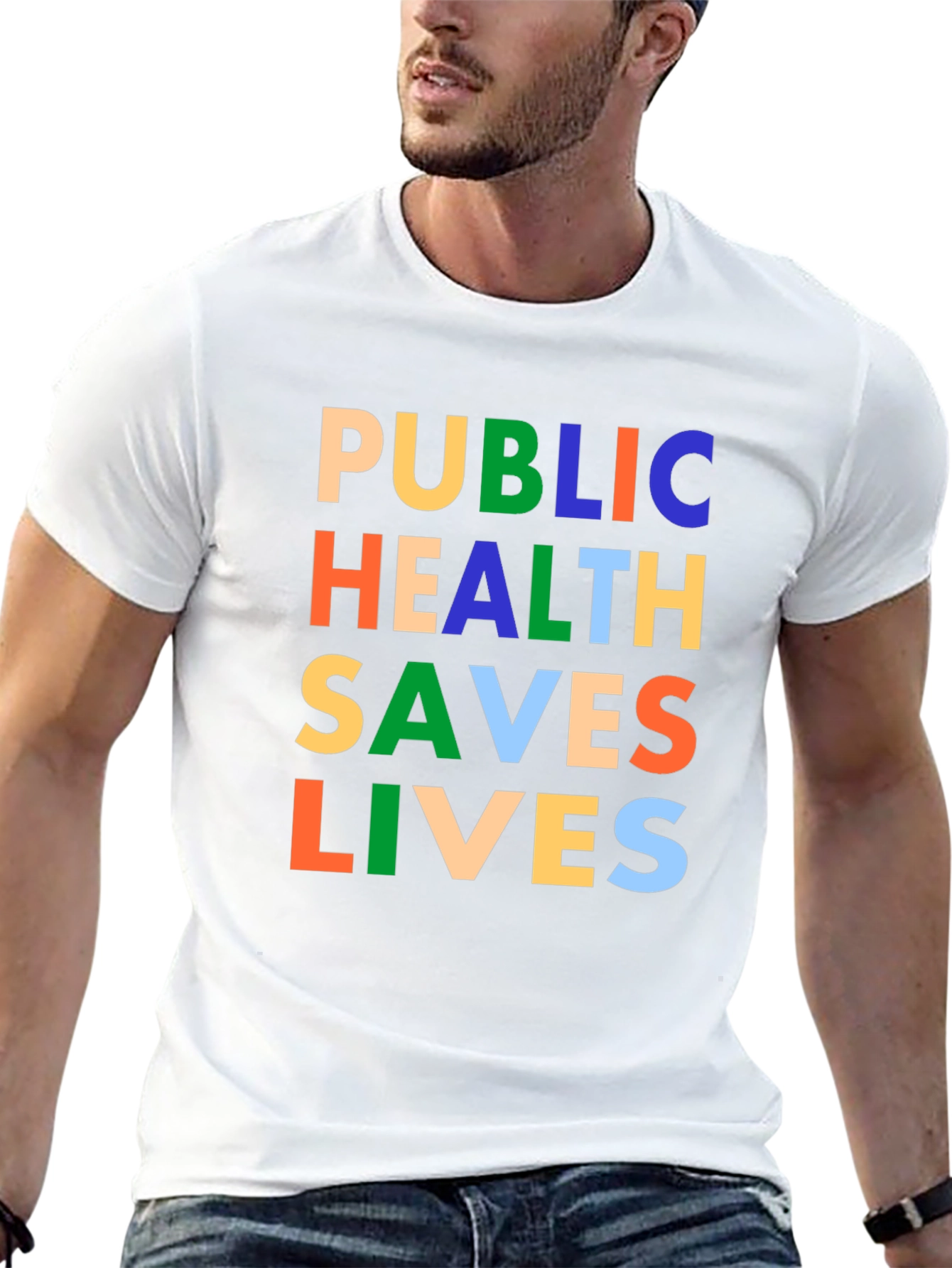 Public Health Saves Lives Graphic T-Shirt
