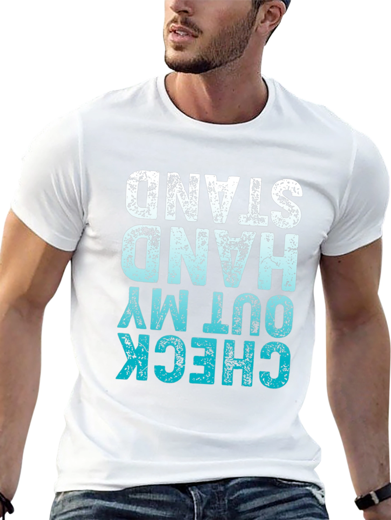 Check Out My Hand Stand T-Shirt Black
