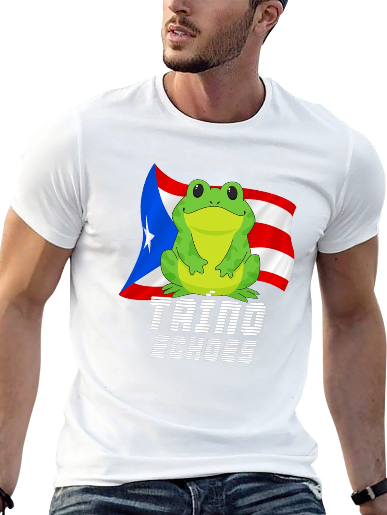 Puerto Rico Frog T-Shirt - Coqui Taino Echoes