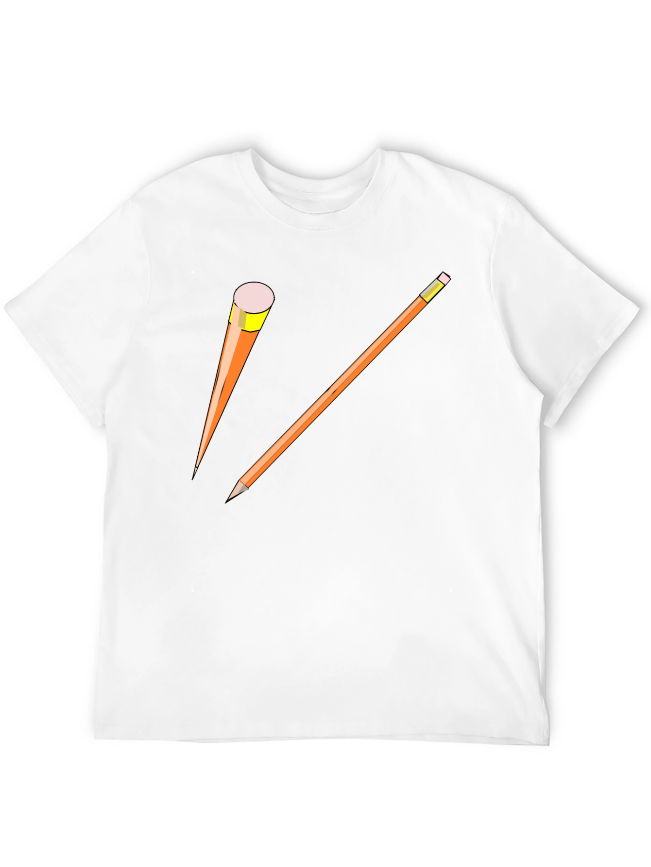 Pencil Graphic Black T-Shirt