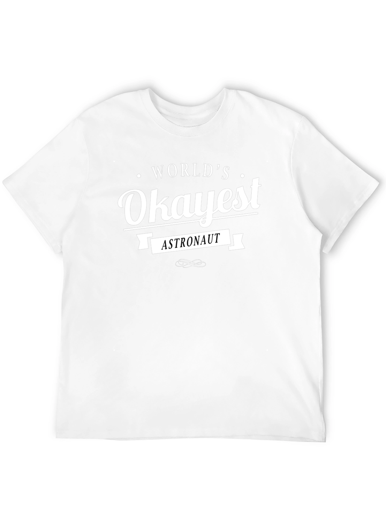 Worlds Okayest Astronaut T-Shirt Funny Space Tee