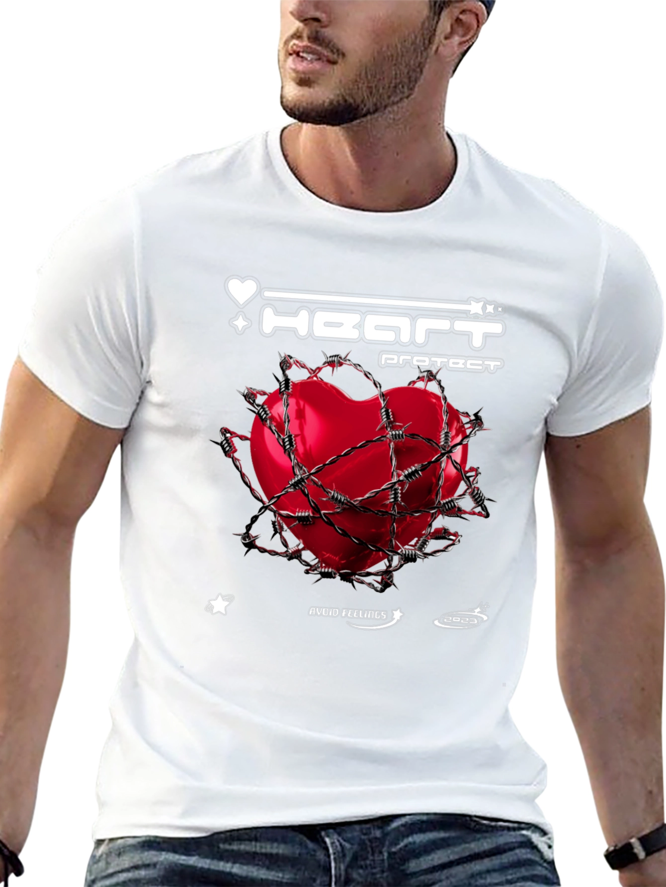 Edgy Heart Protect Graphic Tee