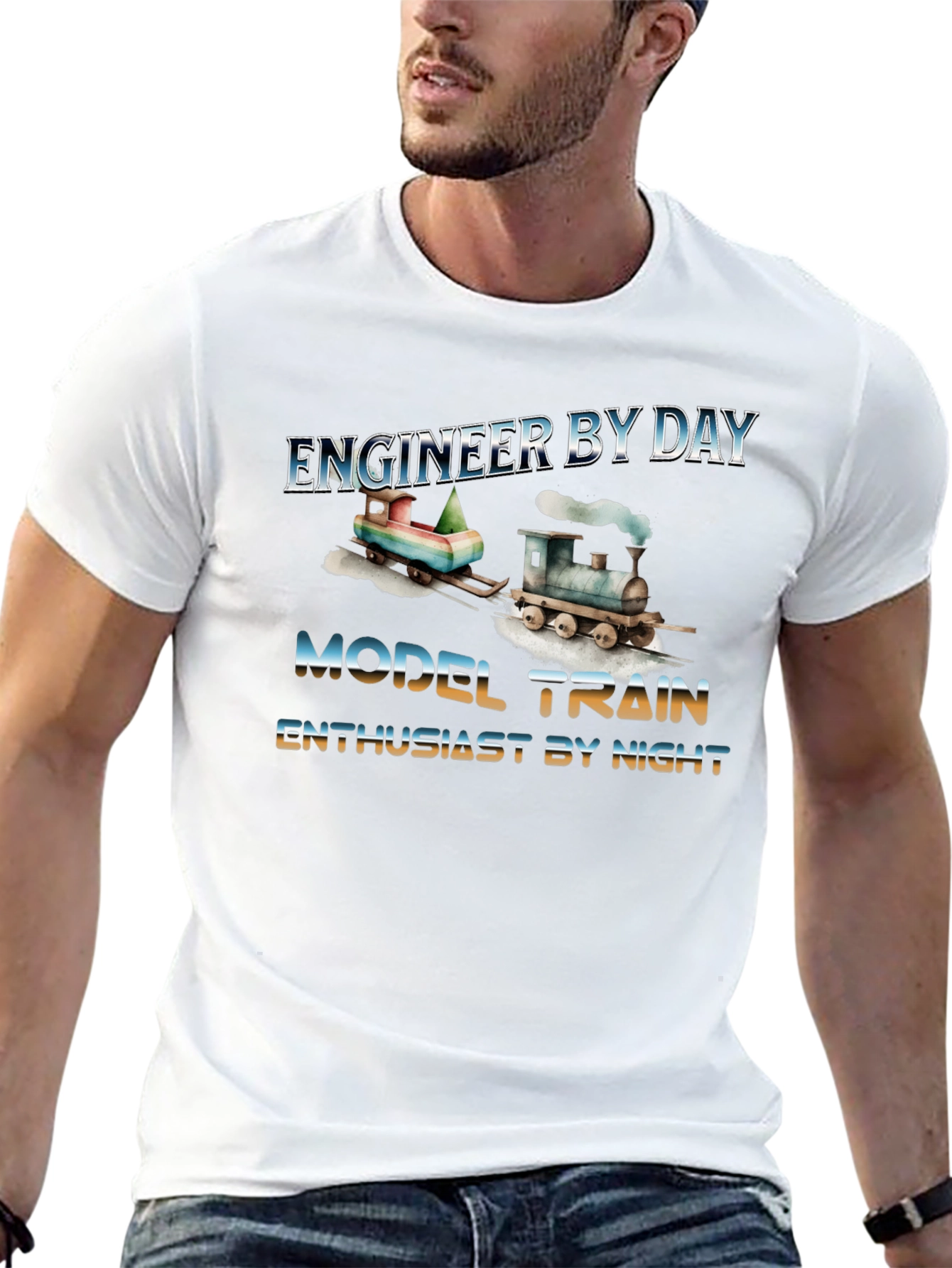 Engineer By Day Model Train Enthusiast T-Shirt