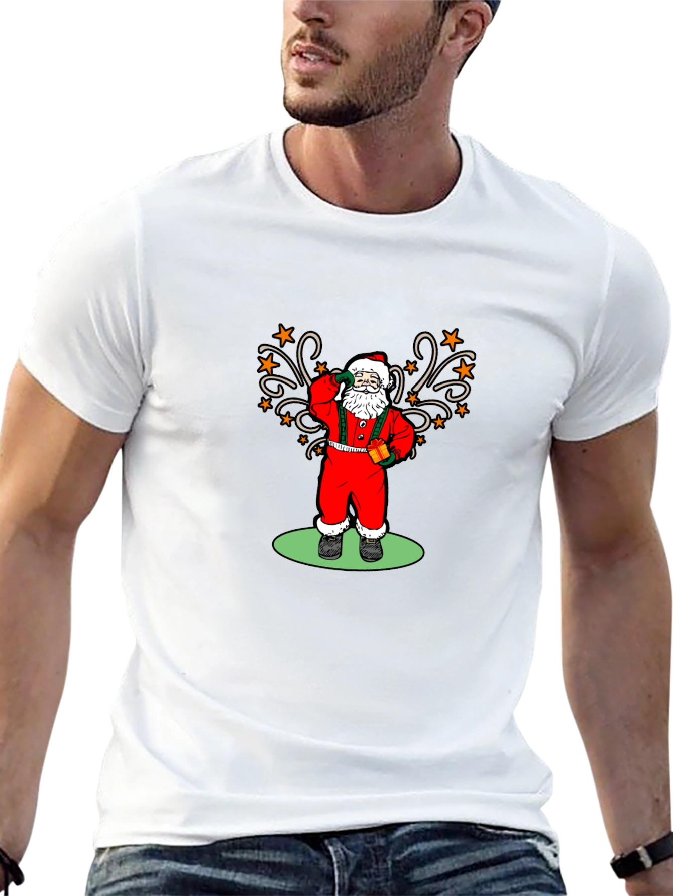 Holiday Santa Graphic Tee
