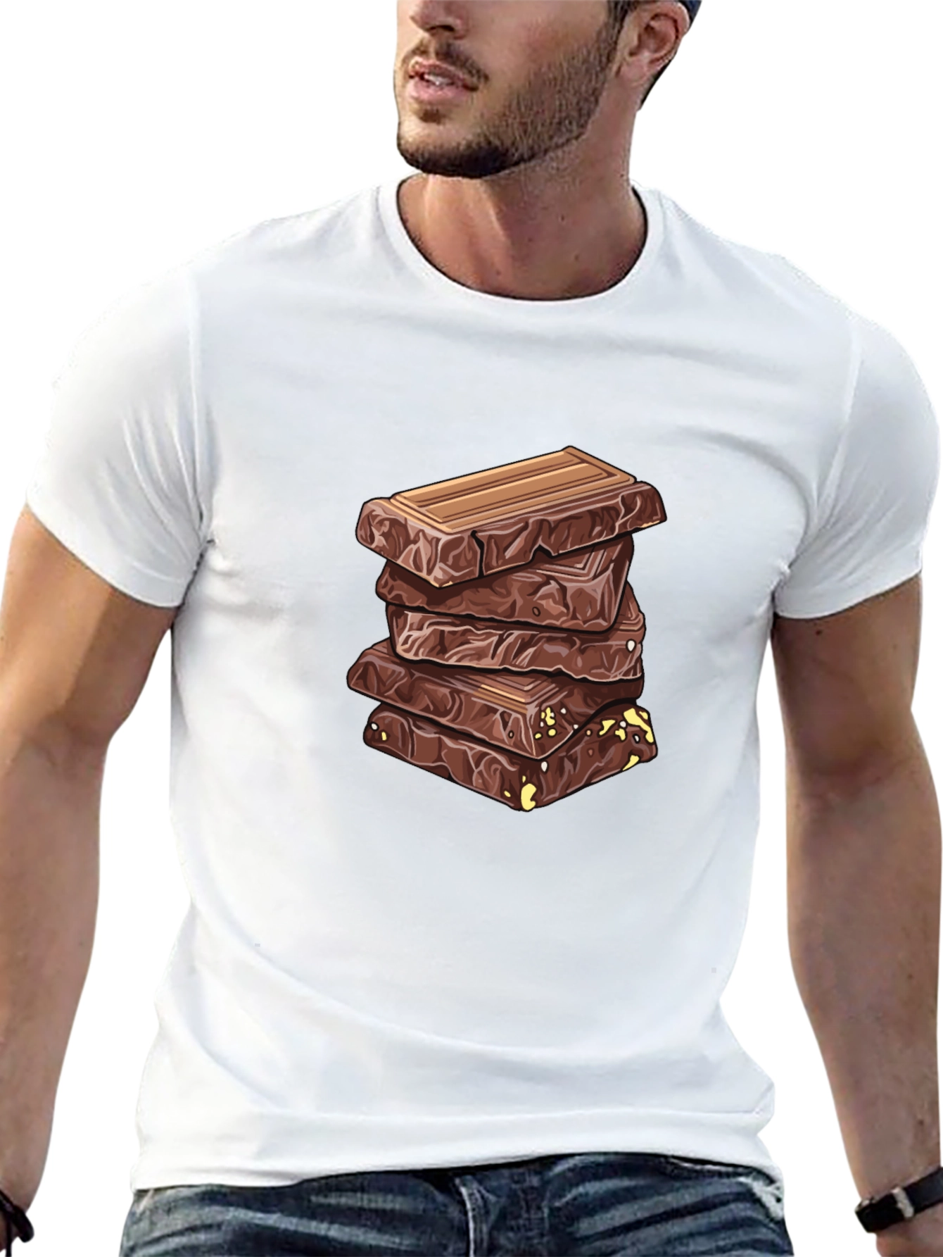 Chocolate Stack Graphic Tee - Sweet Tooth Shirt