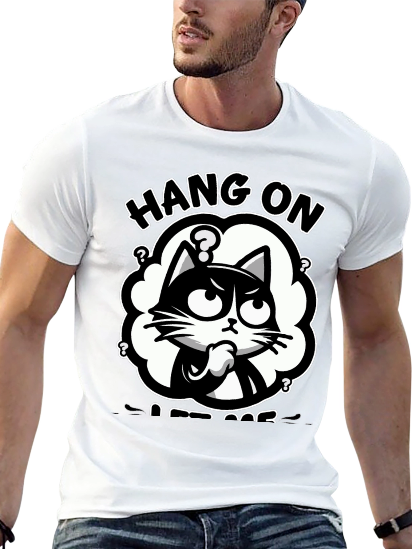 Hang On Let Me Overthink Cat T-Shirt