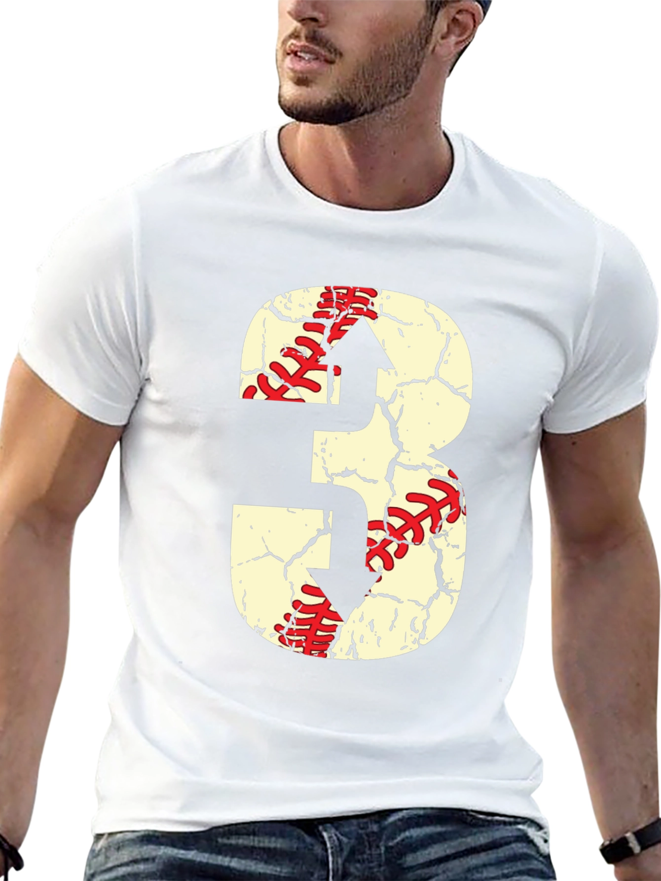 Baseball Number 3 T-Shirt