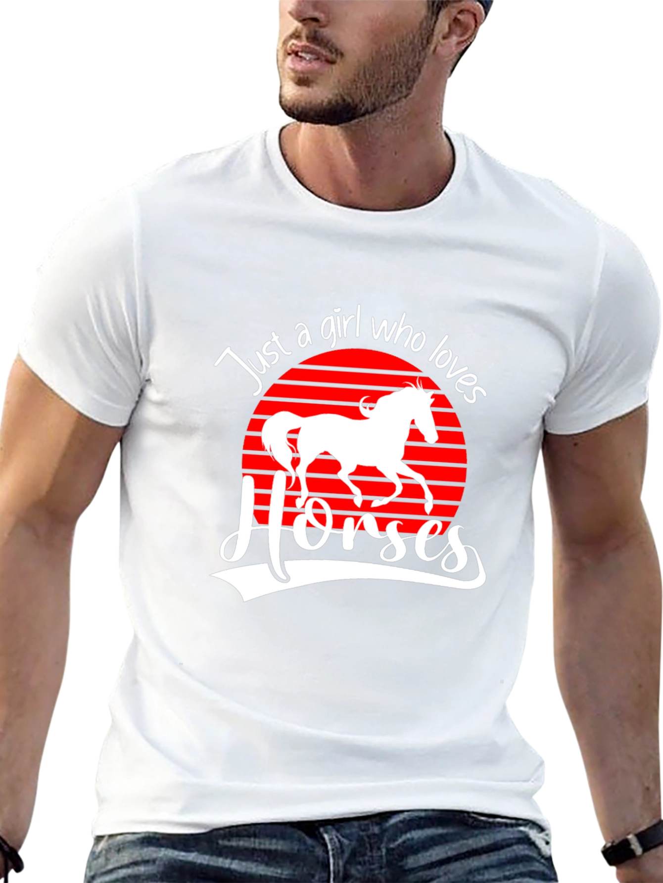 Just A Girl Who Loves Horses Graphic Tee