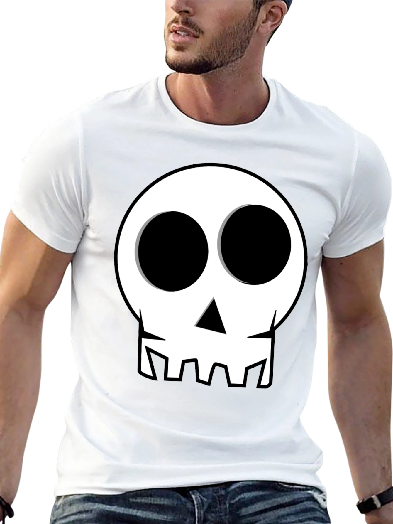 Skull Graphic Tee - Mens Black T-Shirt