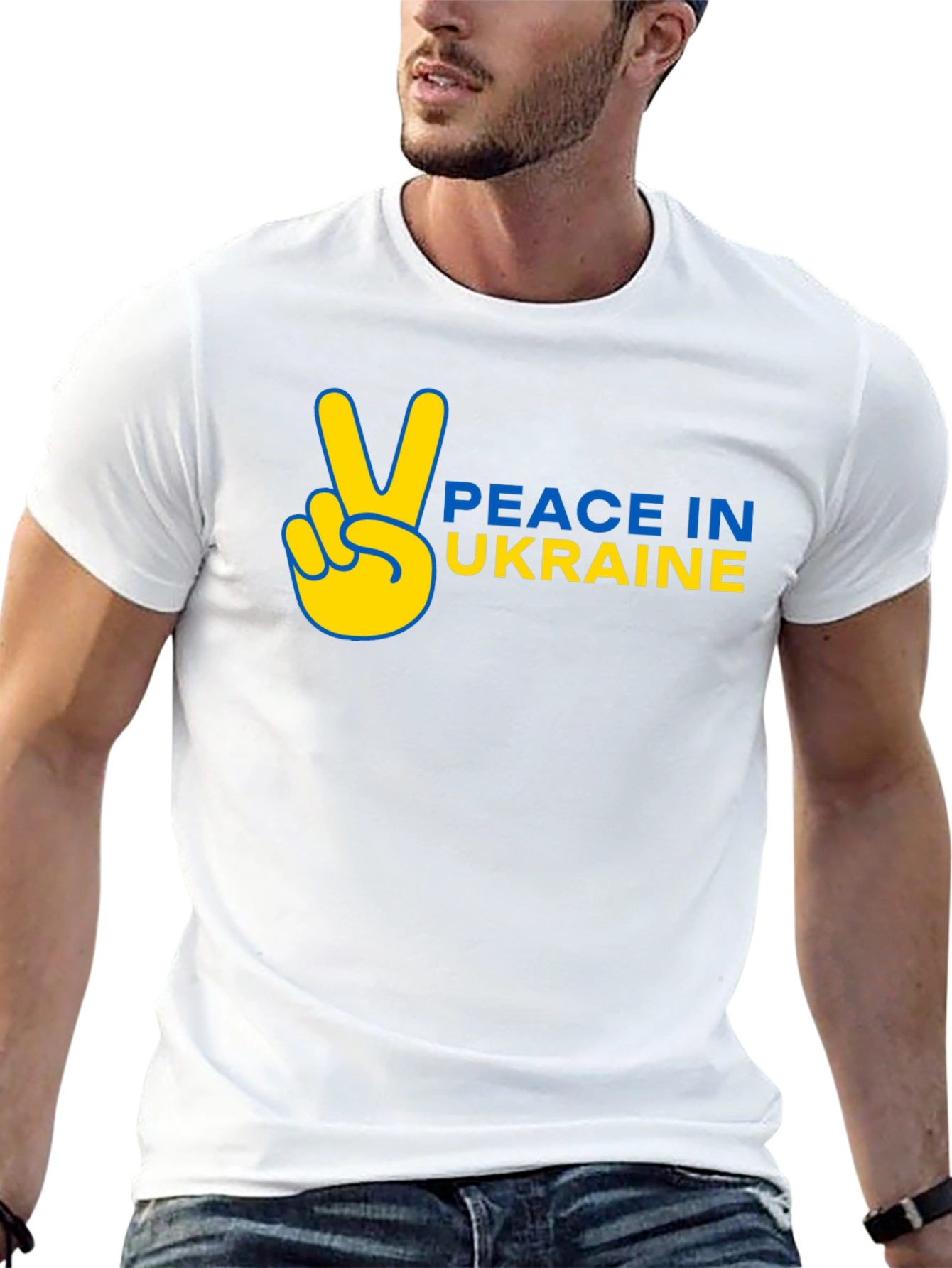 Peace in Ukraine T-Shirt Black