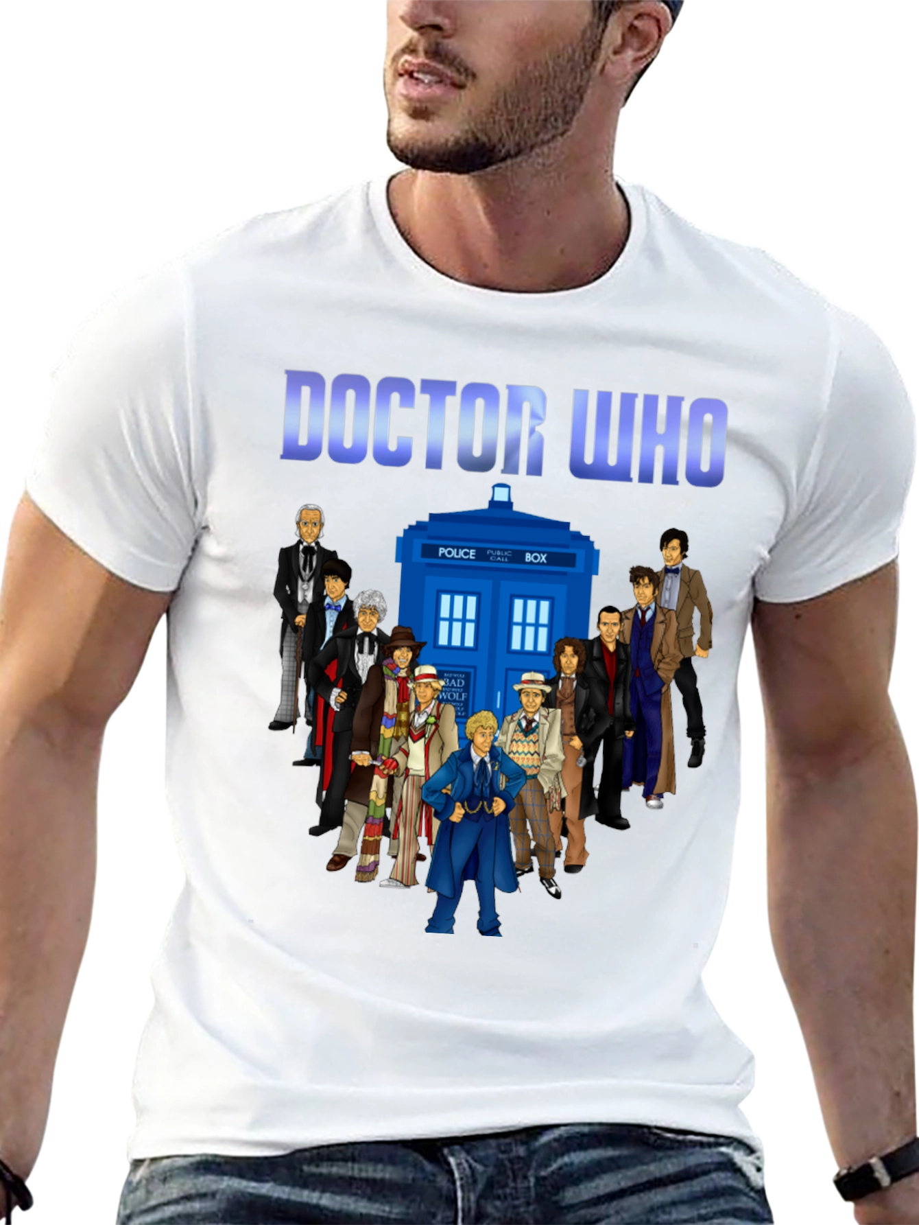 Doctor Who T-Shirt - Tardis and Doctors