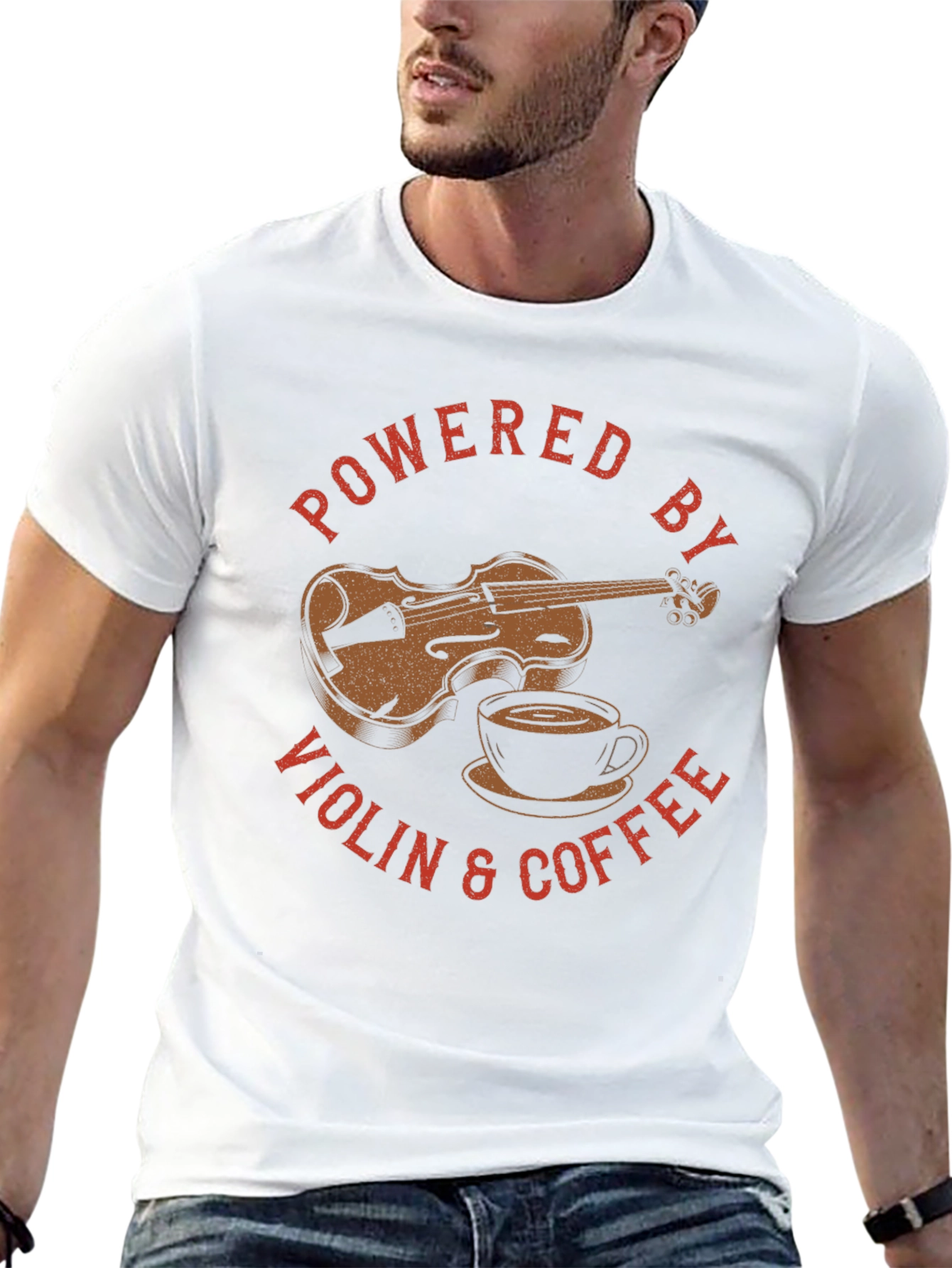 Powered by Violin & Coffee T-Shirt