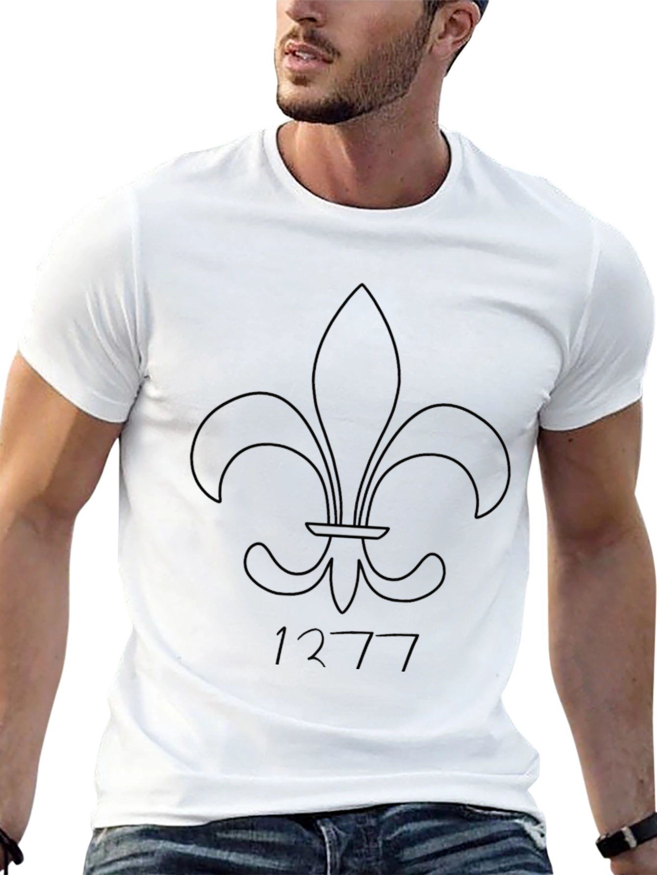 Fleur-de-lis Black Graphic Tee