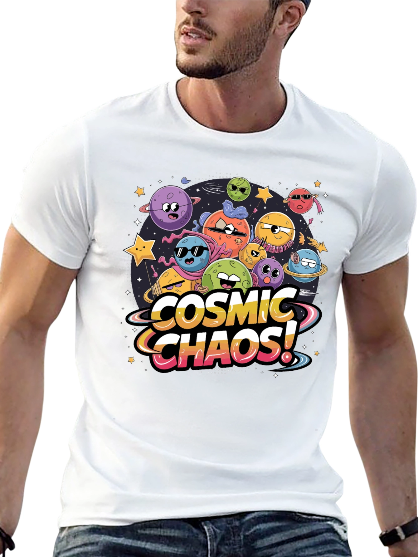 Cosmic Chaos Graphic T-Shirt