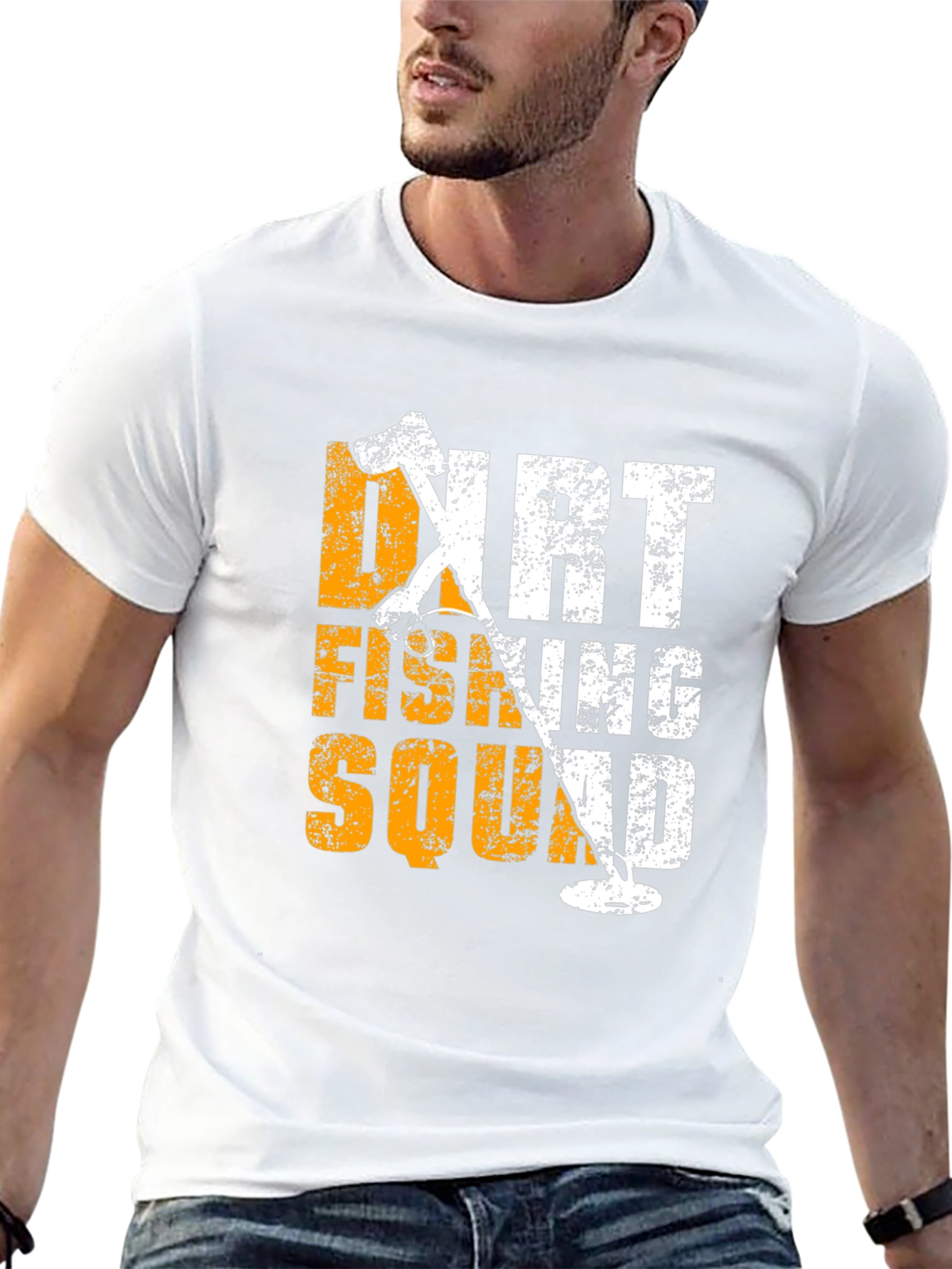 Dirt Fishing Squad Novelty Graphic T-Shirt