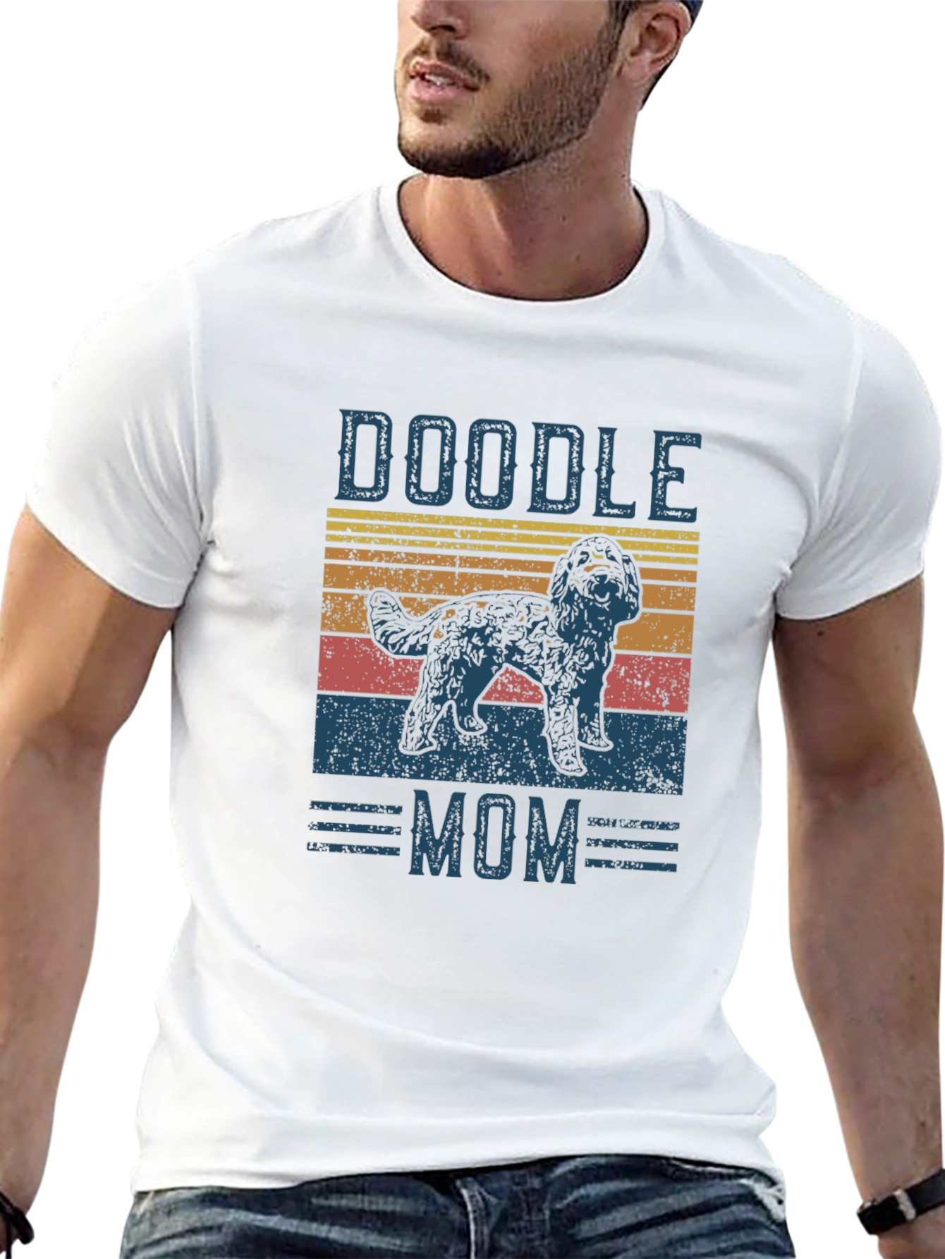 Doodle Mom T-Shirt Retro Style Dog Lover Gift