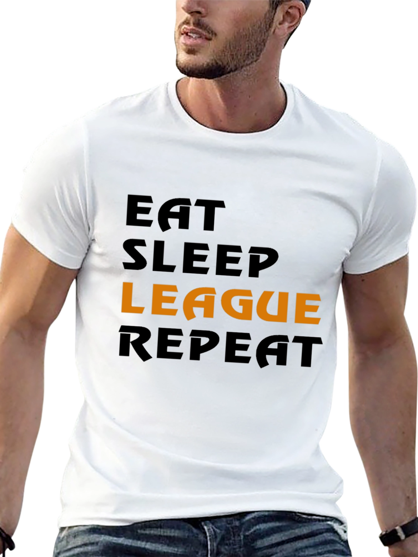 Eat Sleep League Repeat Gamer T-Shirt