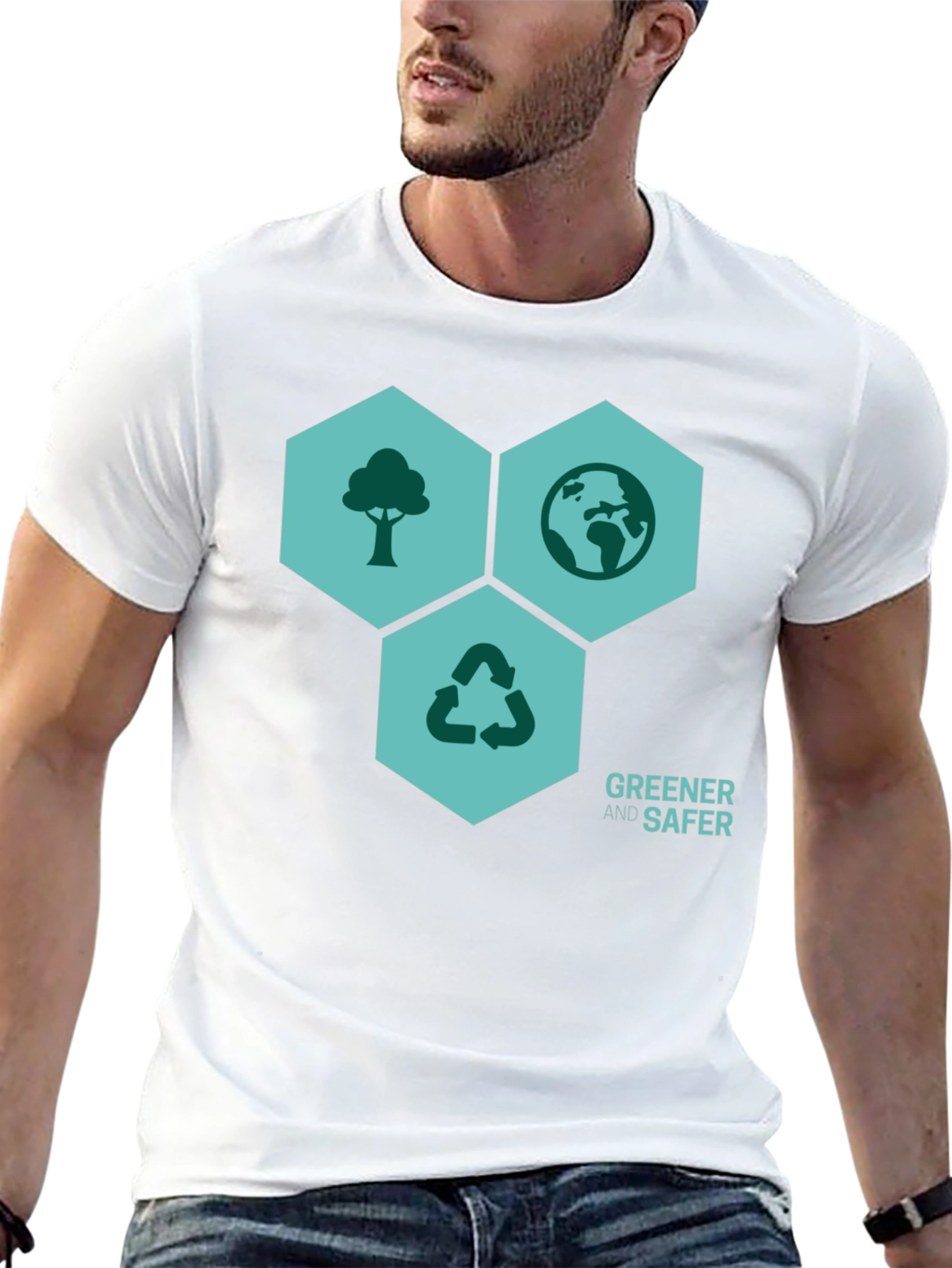 Eco-Friendly Greener & Safer Graphic T-Shirt