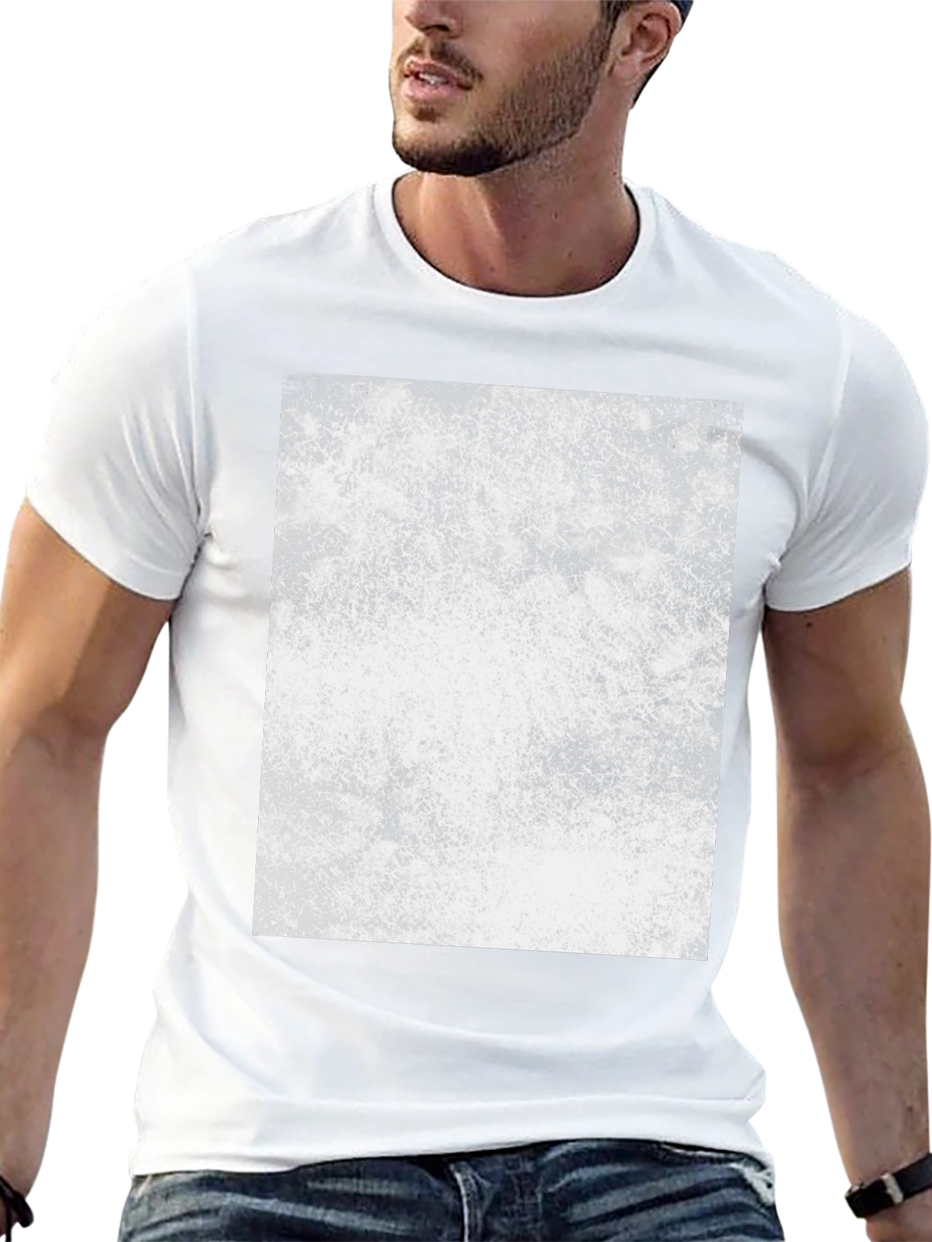 Abstract Print Black T-Shirt