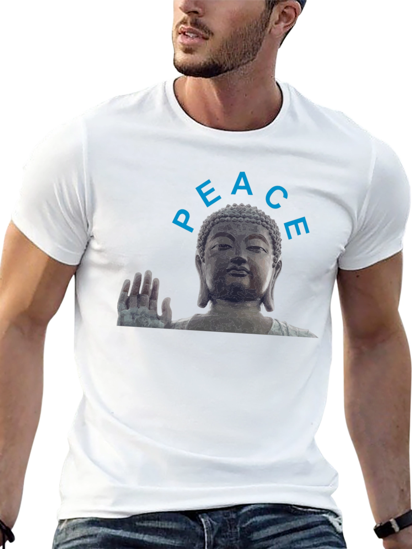 Peace Buddha T-Shirt - Zen Design