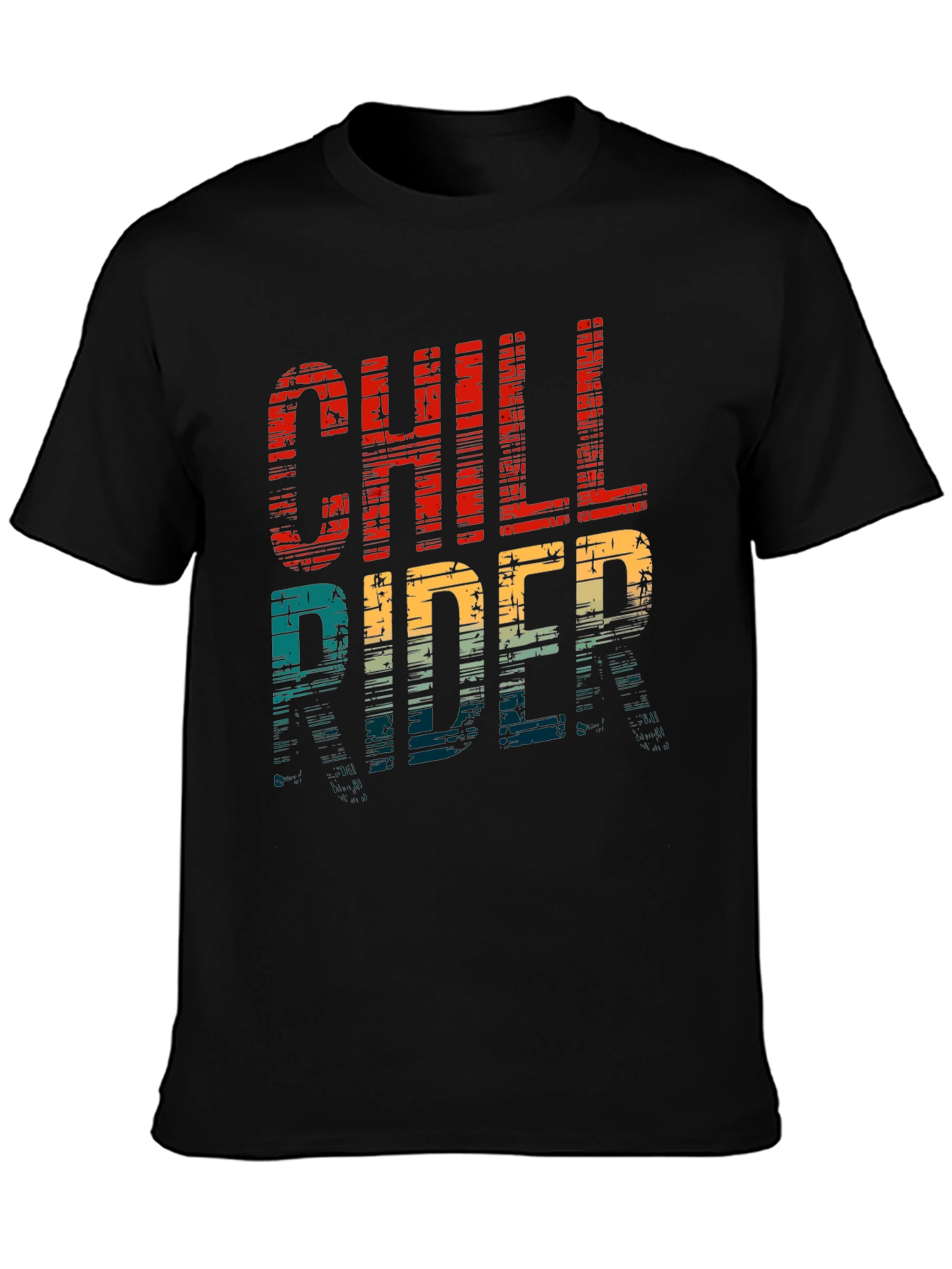 Chill Rider Retro Graphic Tee - Soft Cotton T-Shirt
