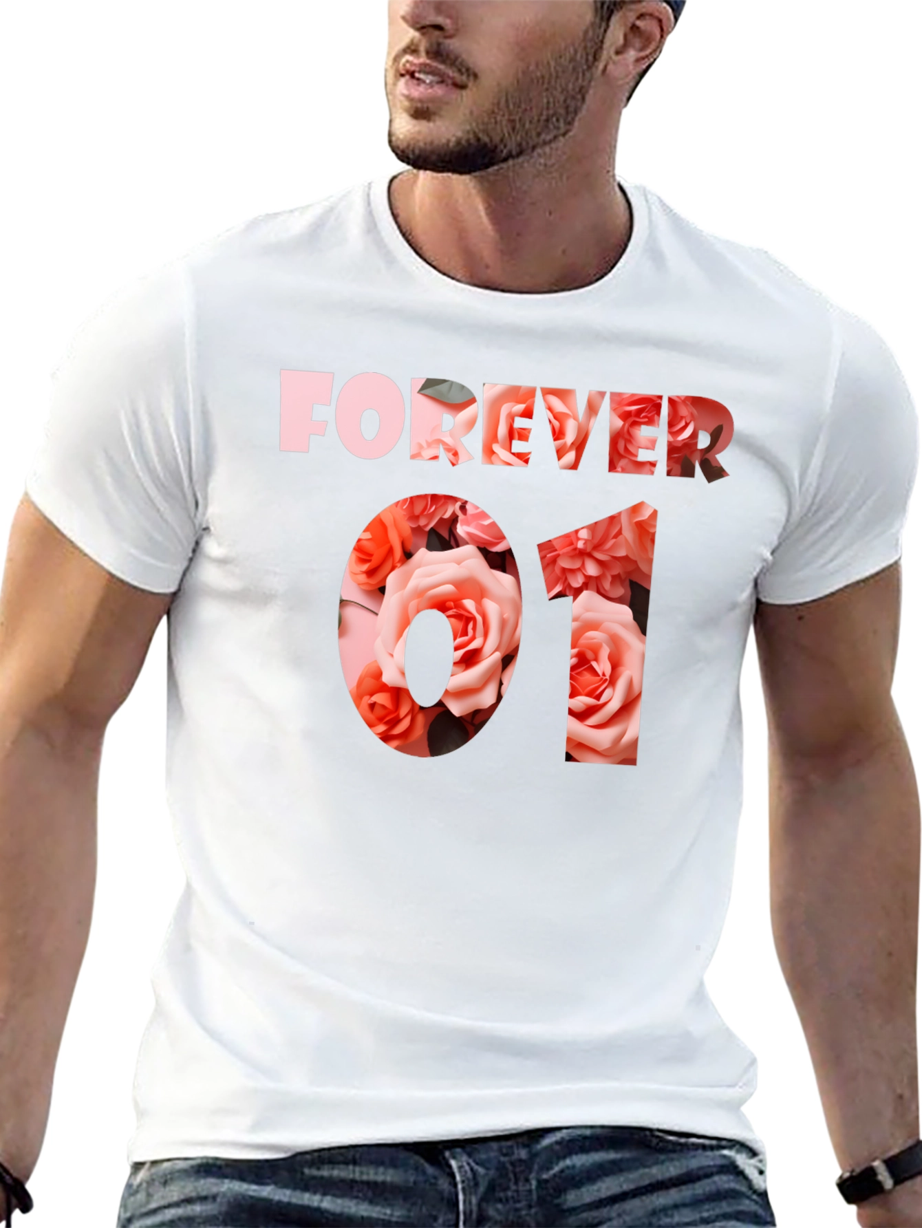 Forever 01 Floral Graphic T-Shirt
