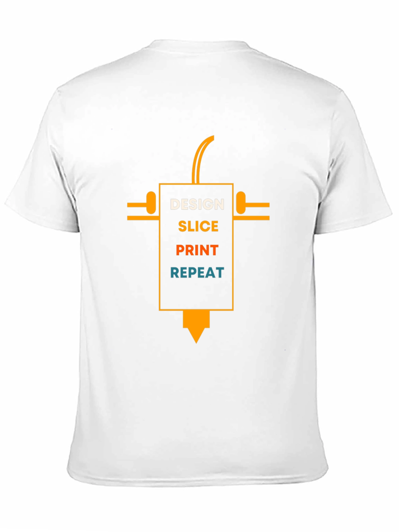 Design Slice Print Repeat Black T-Shirt