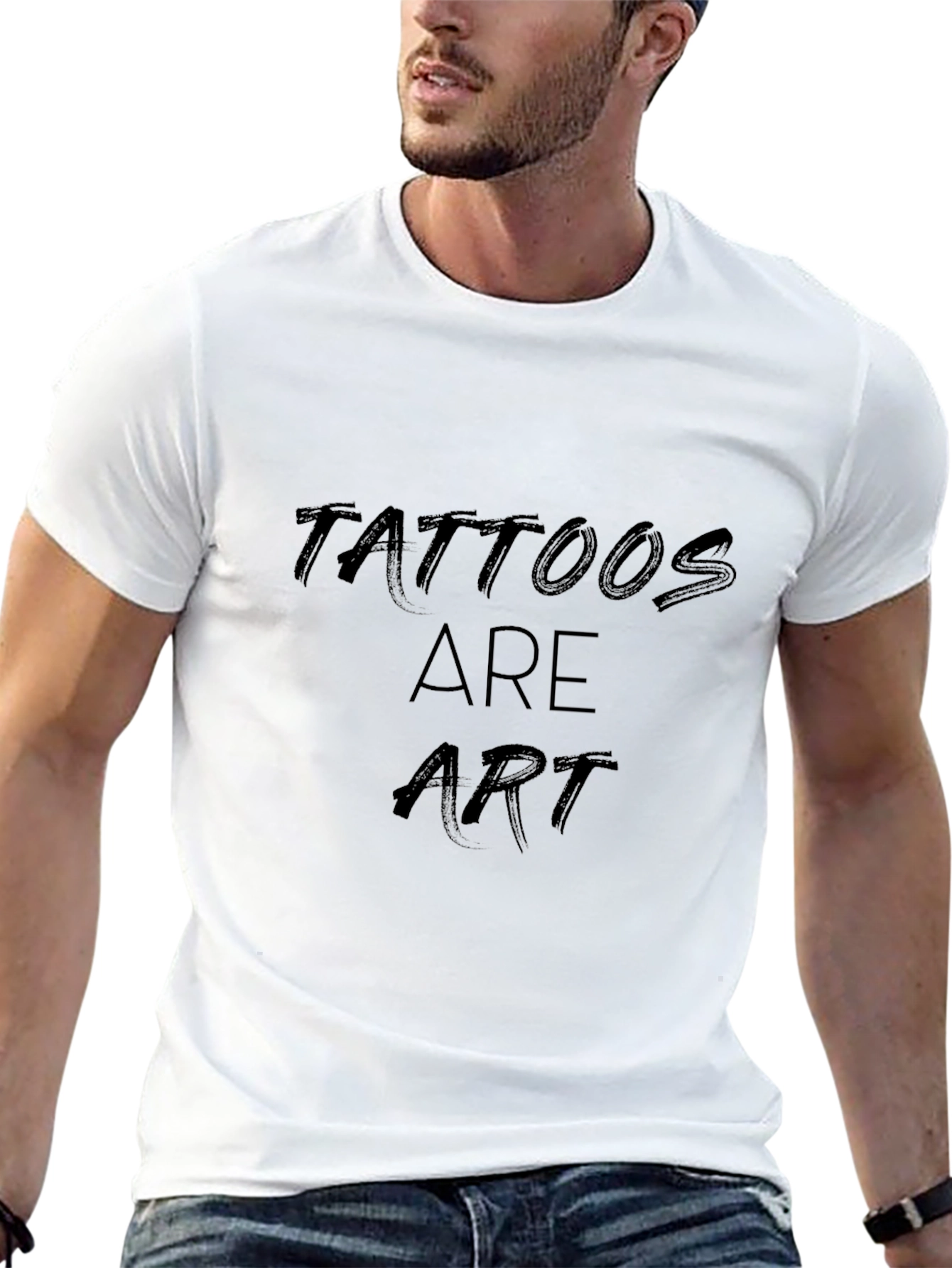 Tattoos are Art - Black Graphic Tee