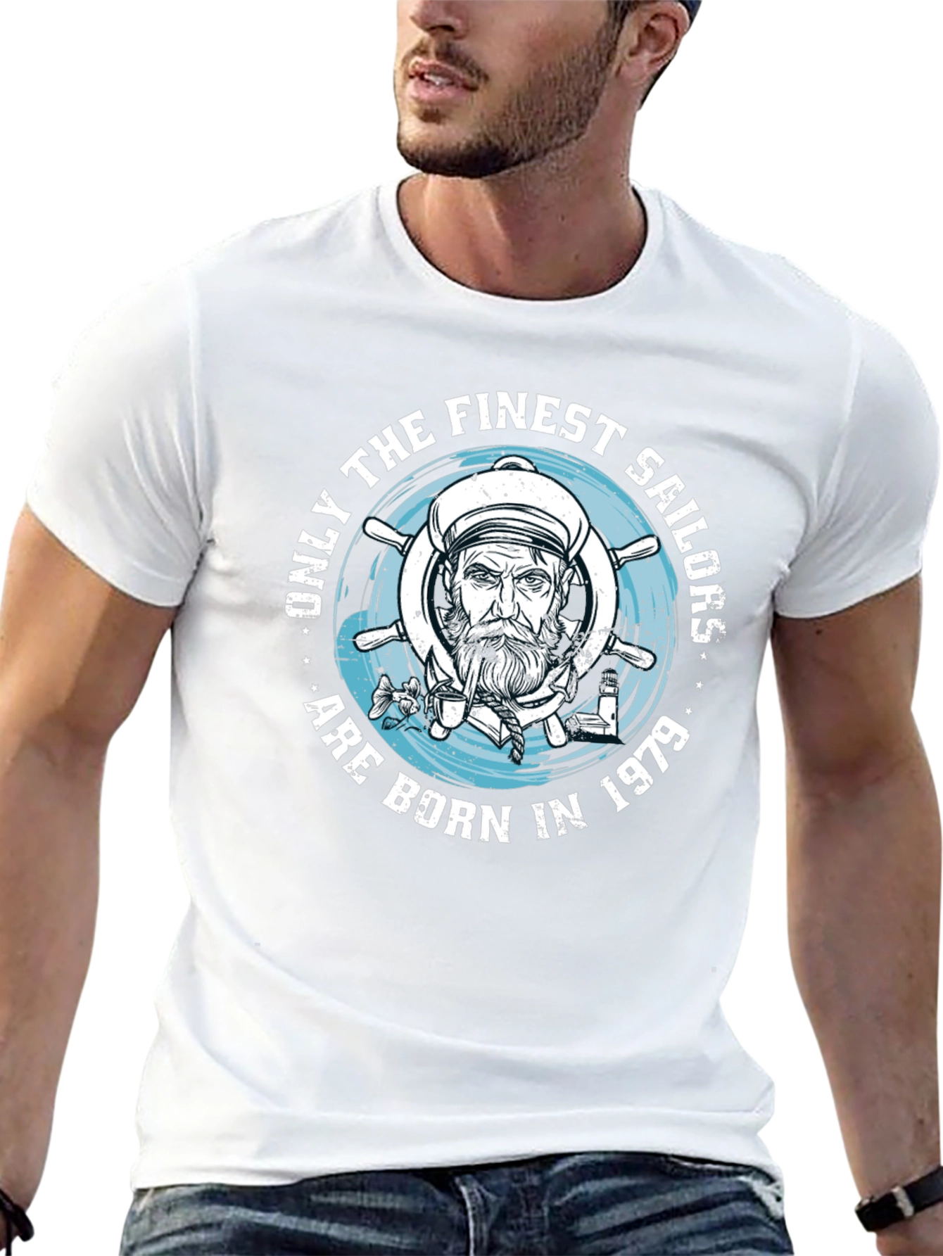 Sailor Born in 1979 Black T-Shirt