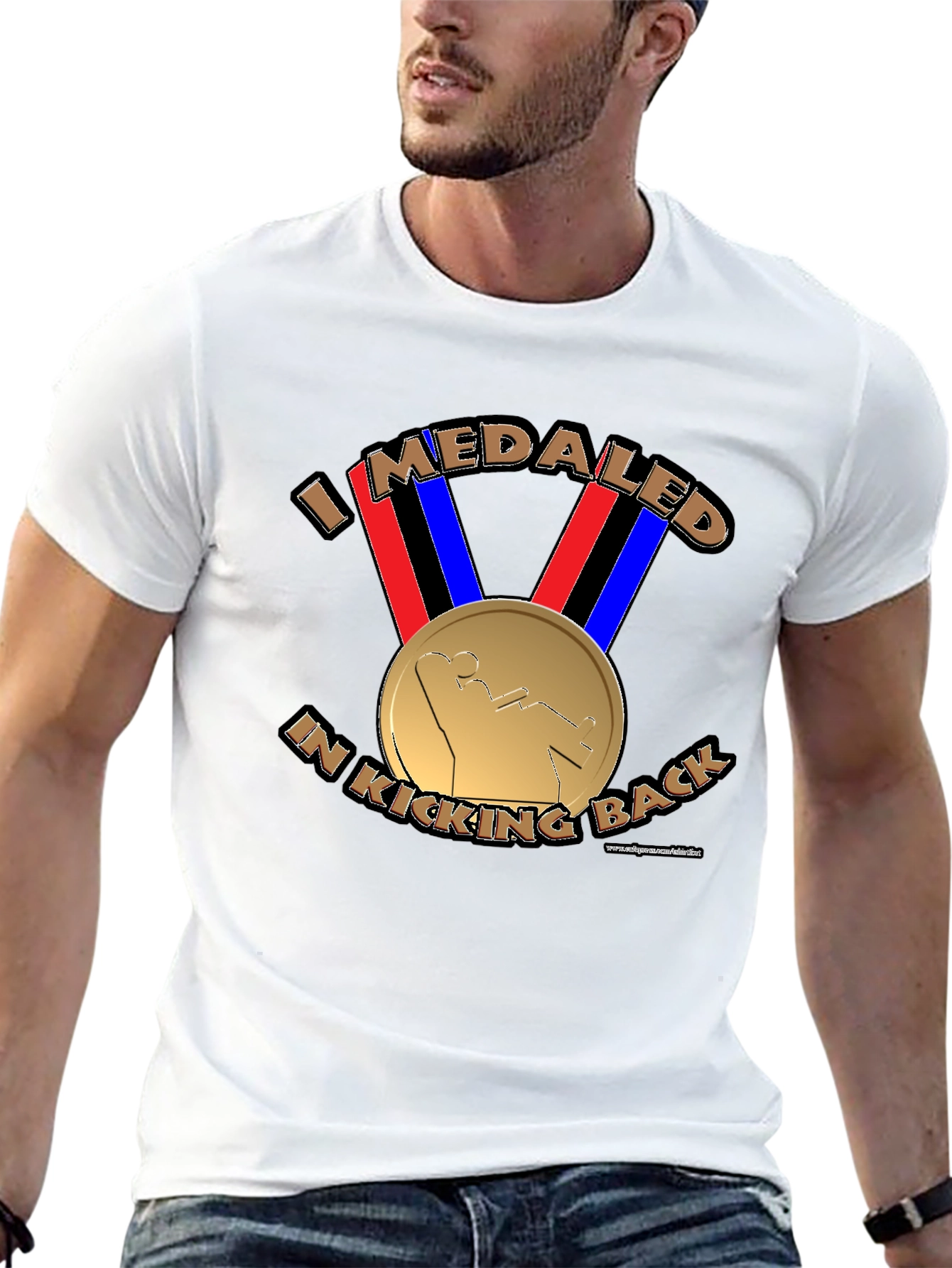 I Medaled In Kicking Back Funny T-Shirt