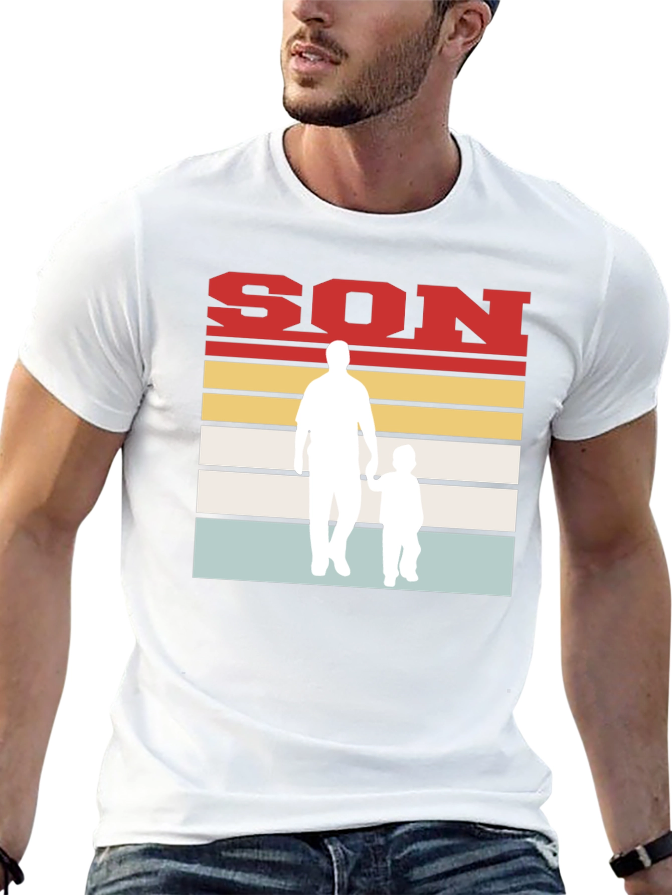 Father and Son Retro T-Shirt