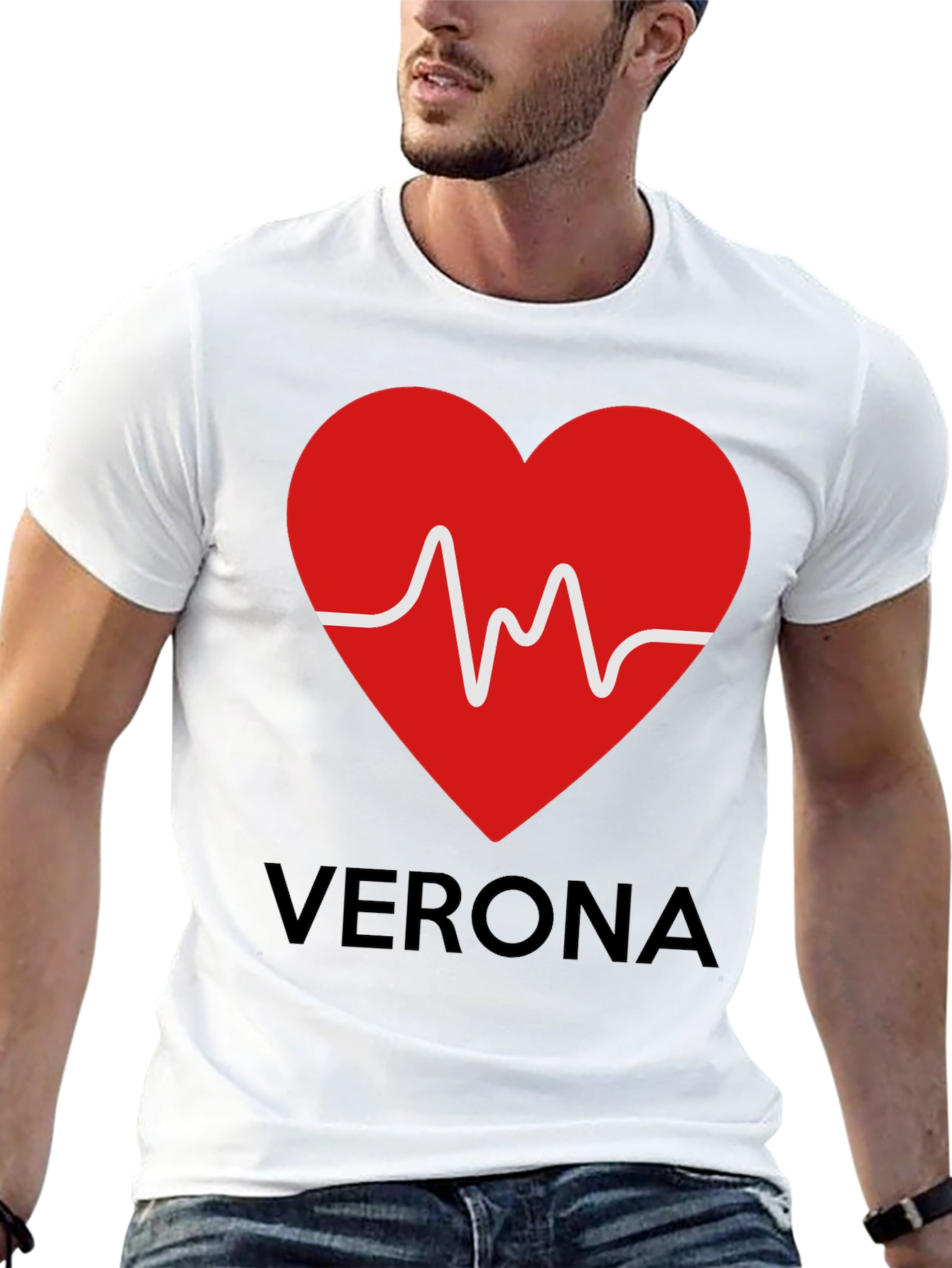 Verona Heartbeat T-Shirt - Romantic City Tee