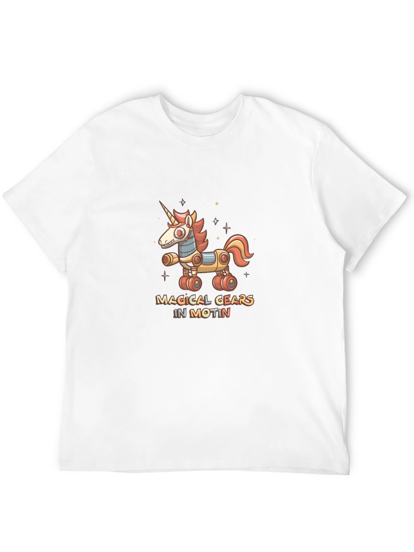 Magical Gears in Motion Unicorn T-Shirt