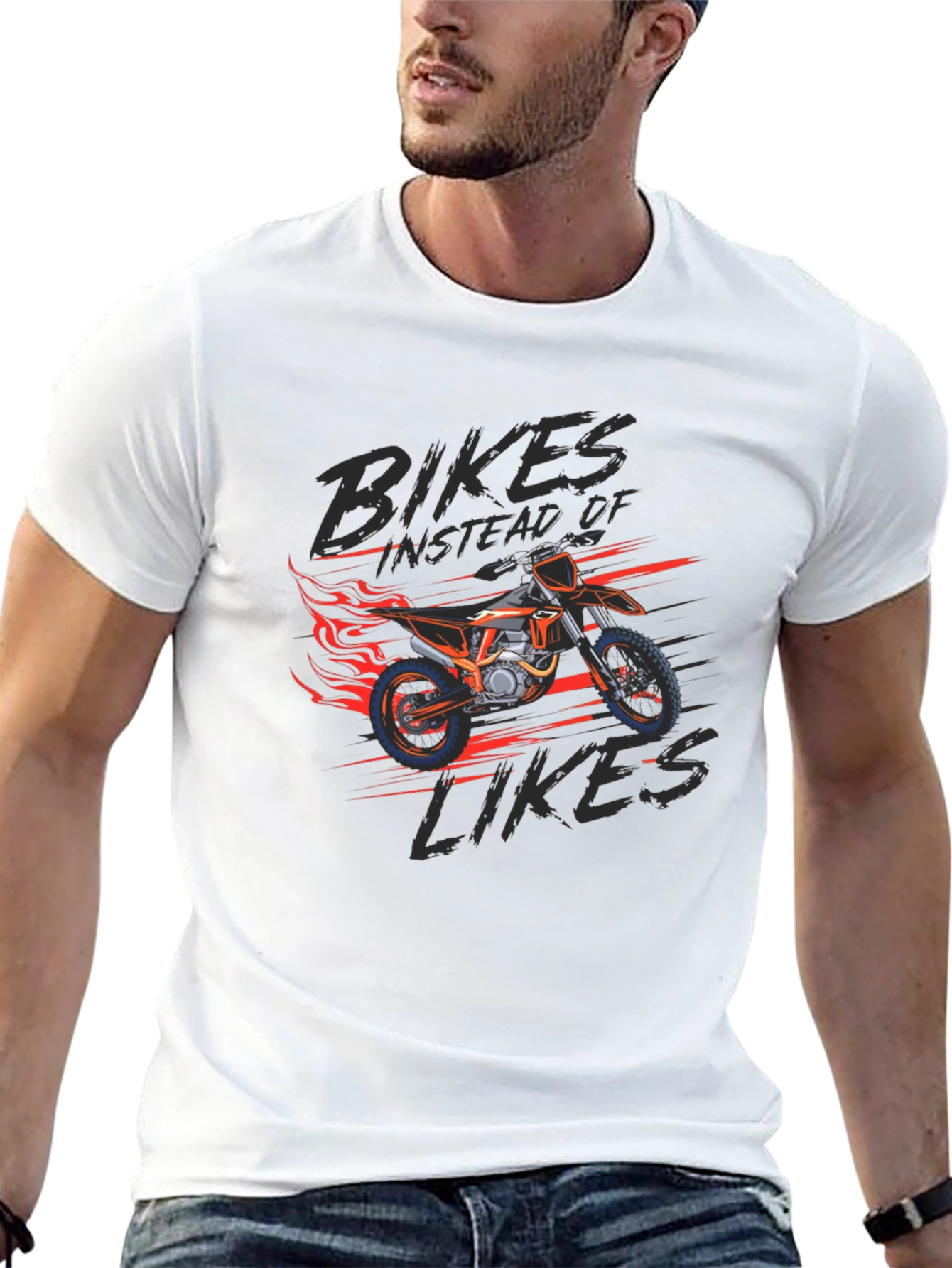 Bikes Instead of Likes Graphic Tee